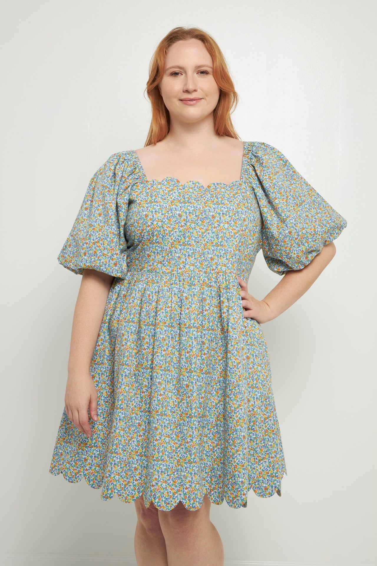ENGLISH FACTORY - Scalloped Detail Dress - DRESSES available at Objectrare