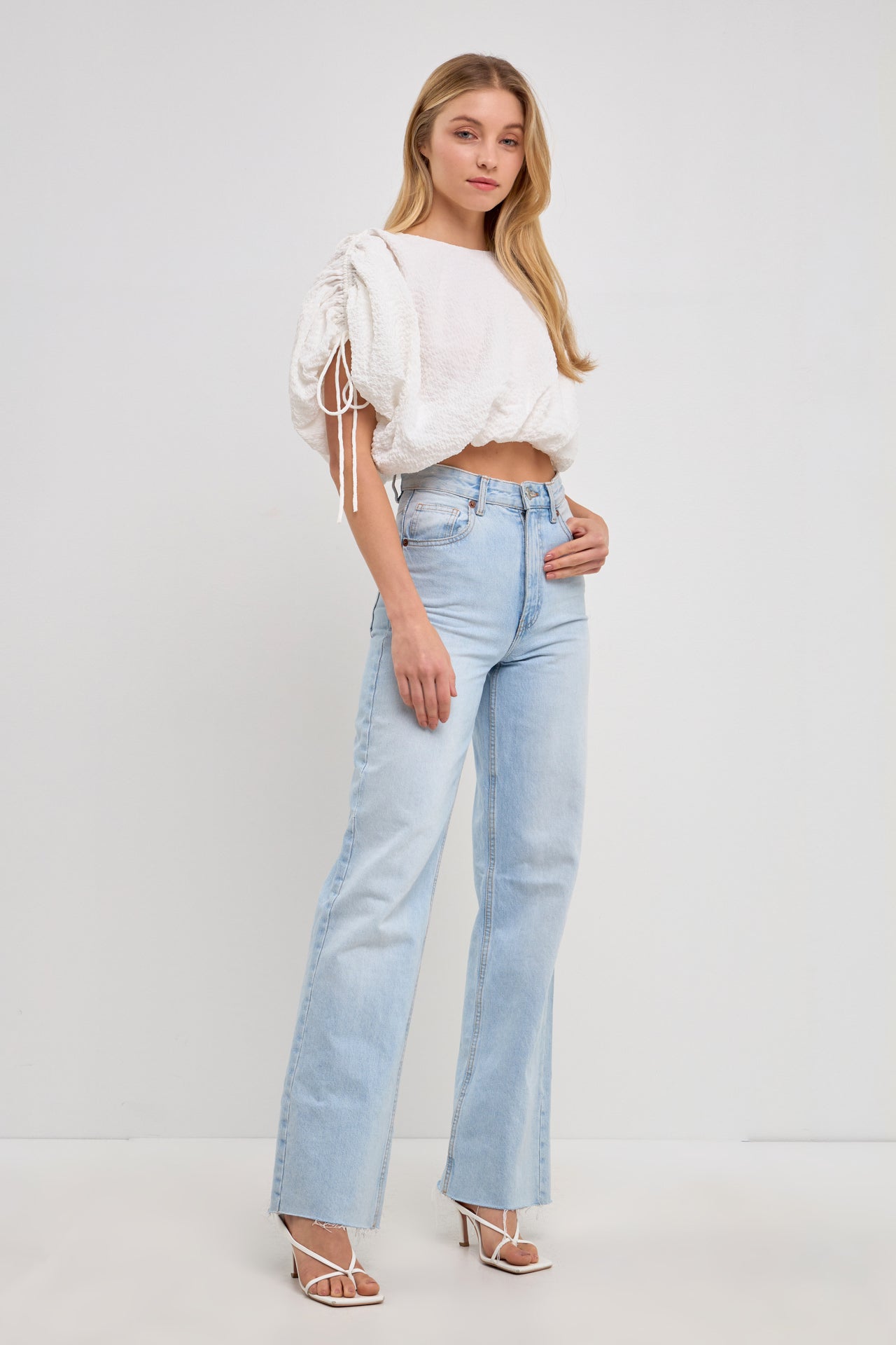 ENDLESS ROSE - Voluminous Cropped Top - TOPS available at Objectrare