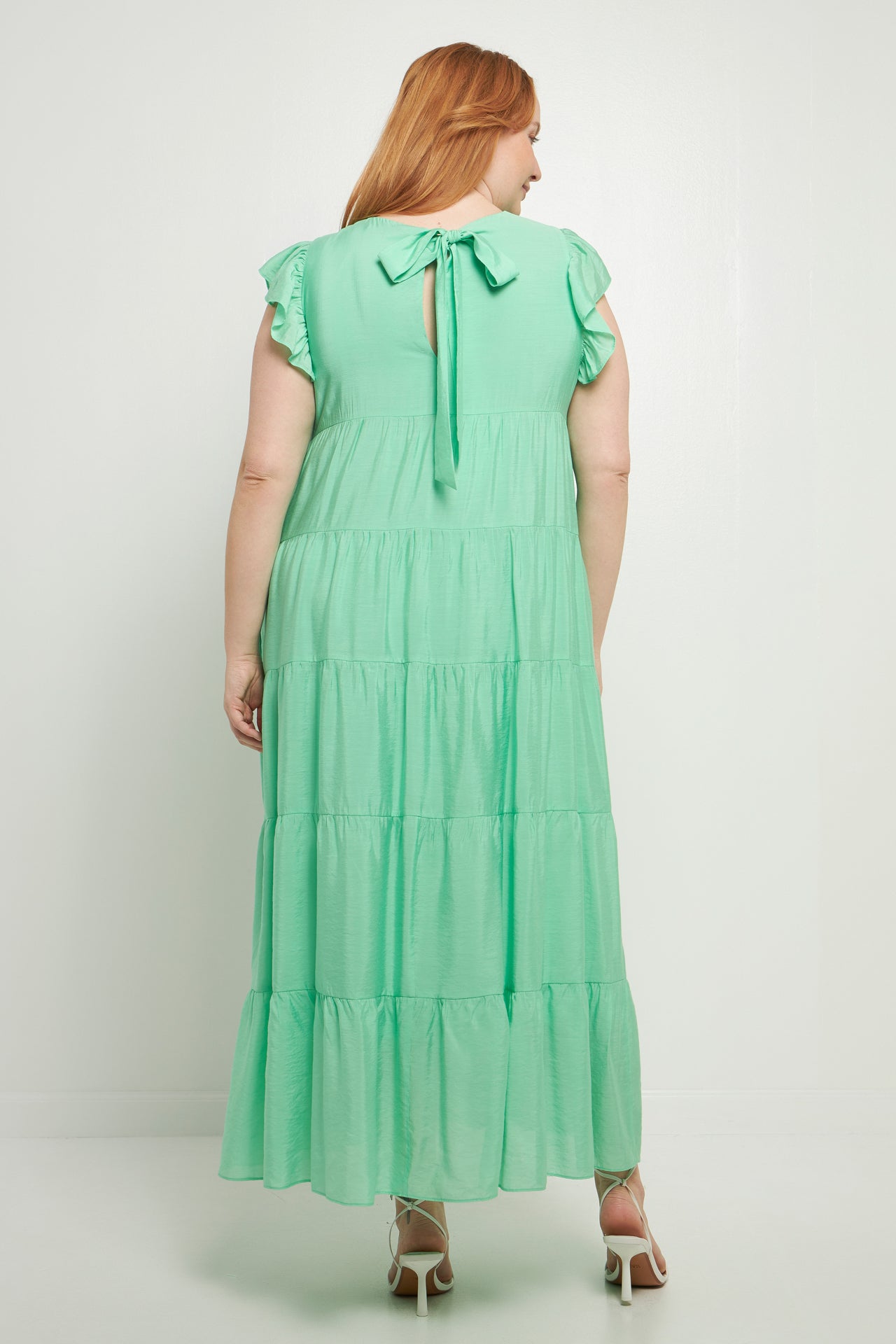 ENGLISH FACTORY - Plus Size Tiered Maxi Dress - DRESSES available at Objectrare