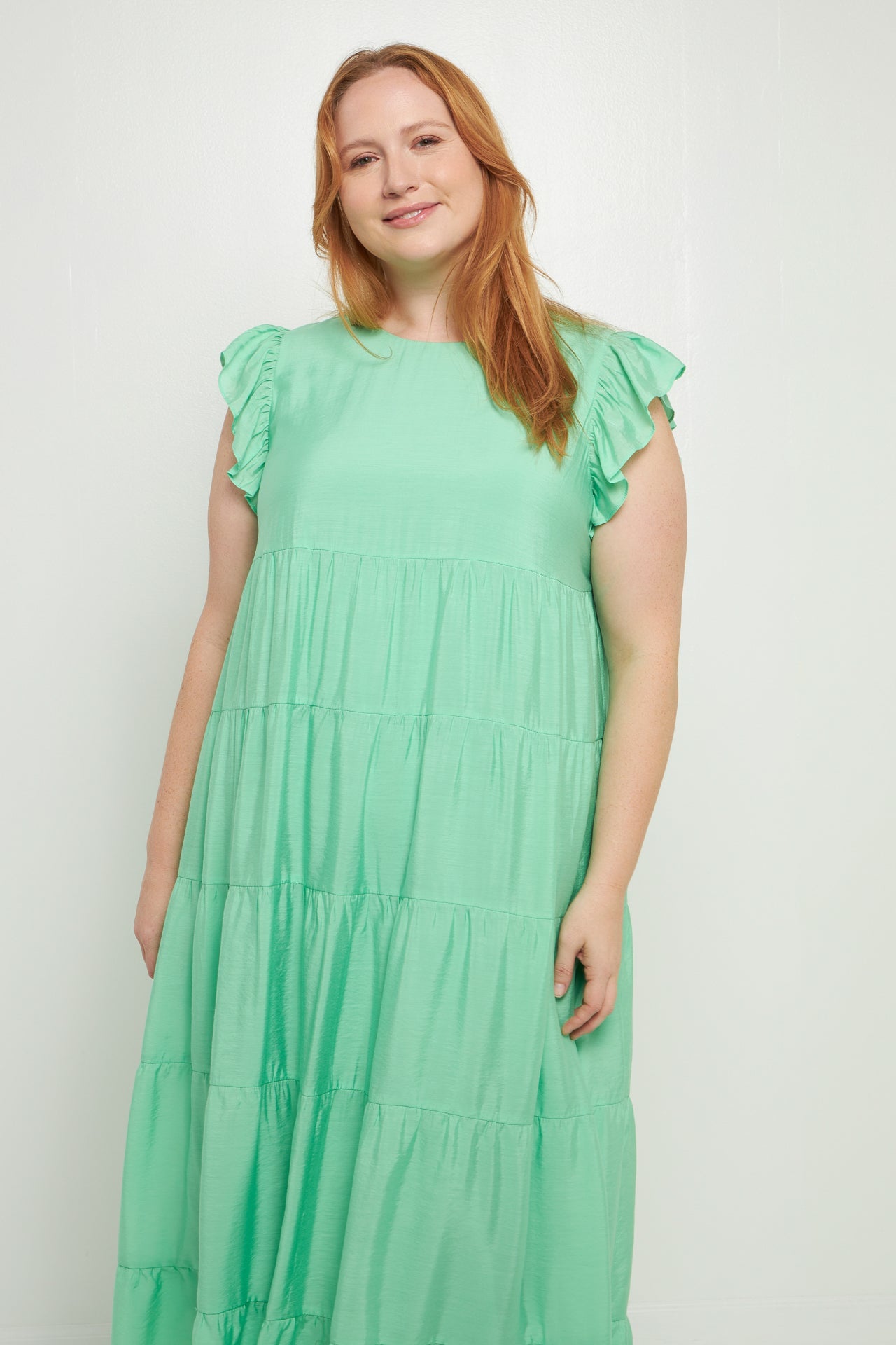 ENGLISH FACTORY - Plus Size Tiered Maxi Dress - DRESSES available at Objectrare