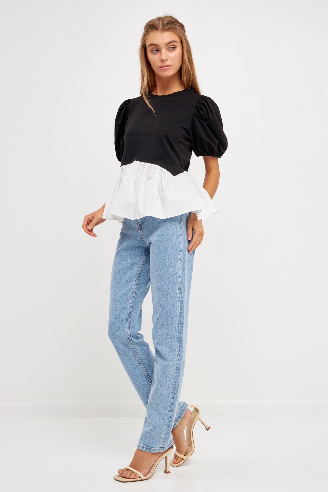 ENGLISH FACTORY - Mixed Media Top - TOPS available at Objectrare