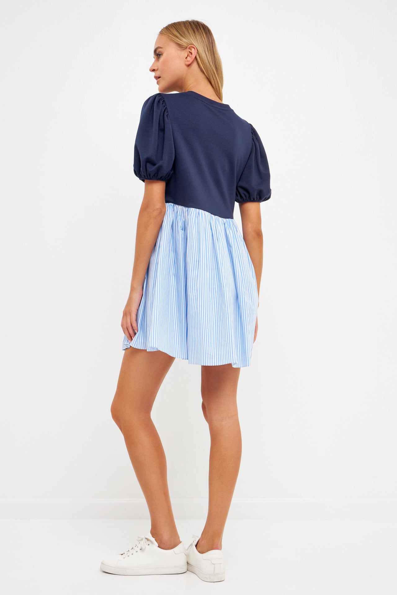 ENGLISH FACTORY - Mixed Media Babydoll Dress - DRESSES available at Objectrare