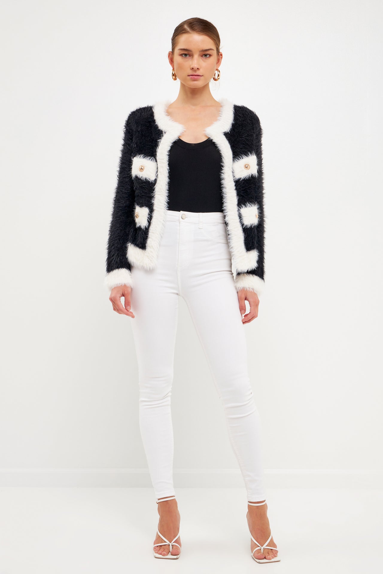 ENDLESS ROSE - Fuzzy Cardigan - CARDIGANS available at Objectrare