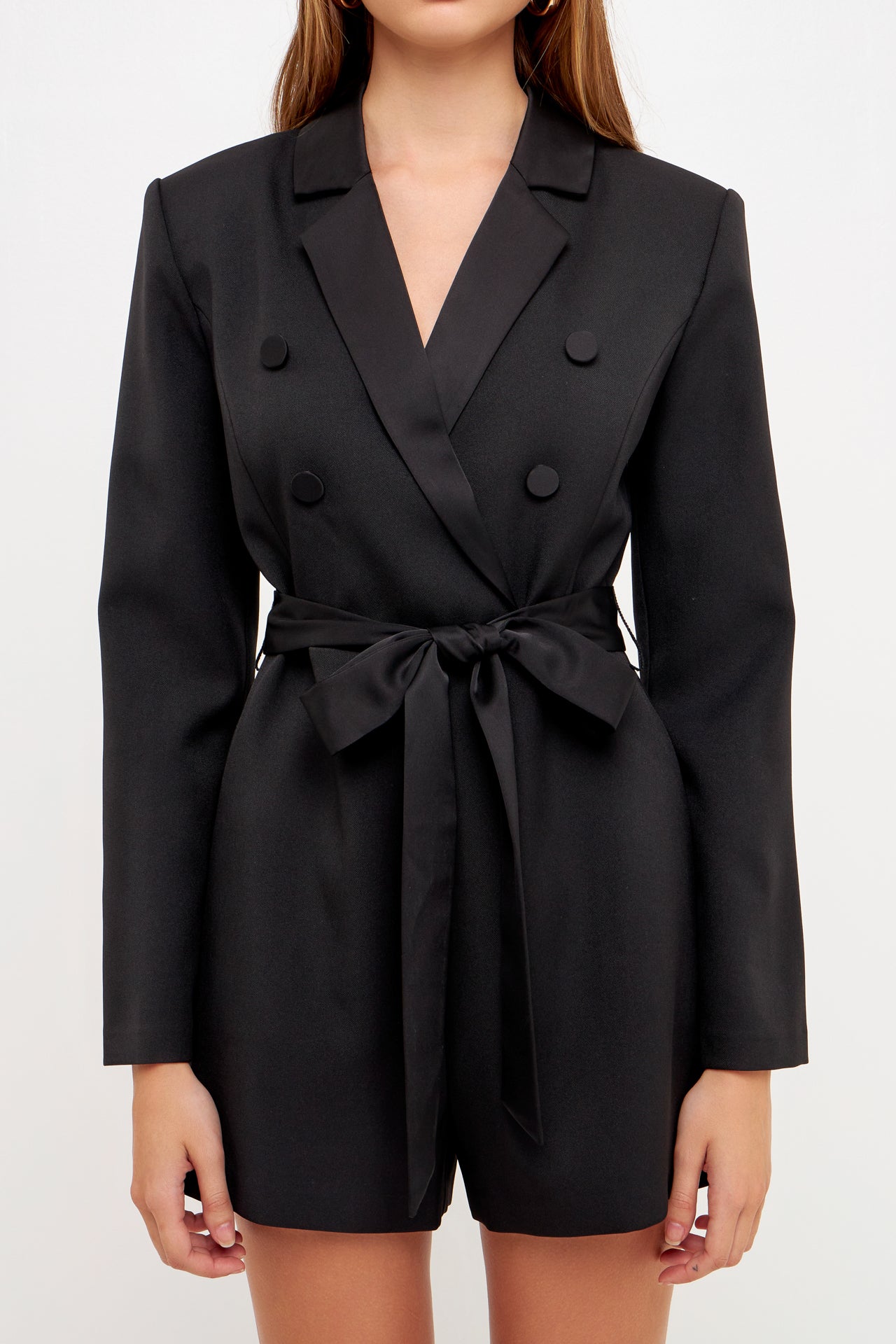 ENDLESS ROSE - Short Blazer Romper - ROMPERS available at Objectrare