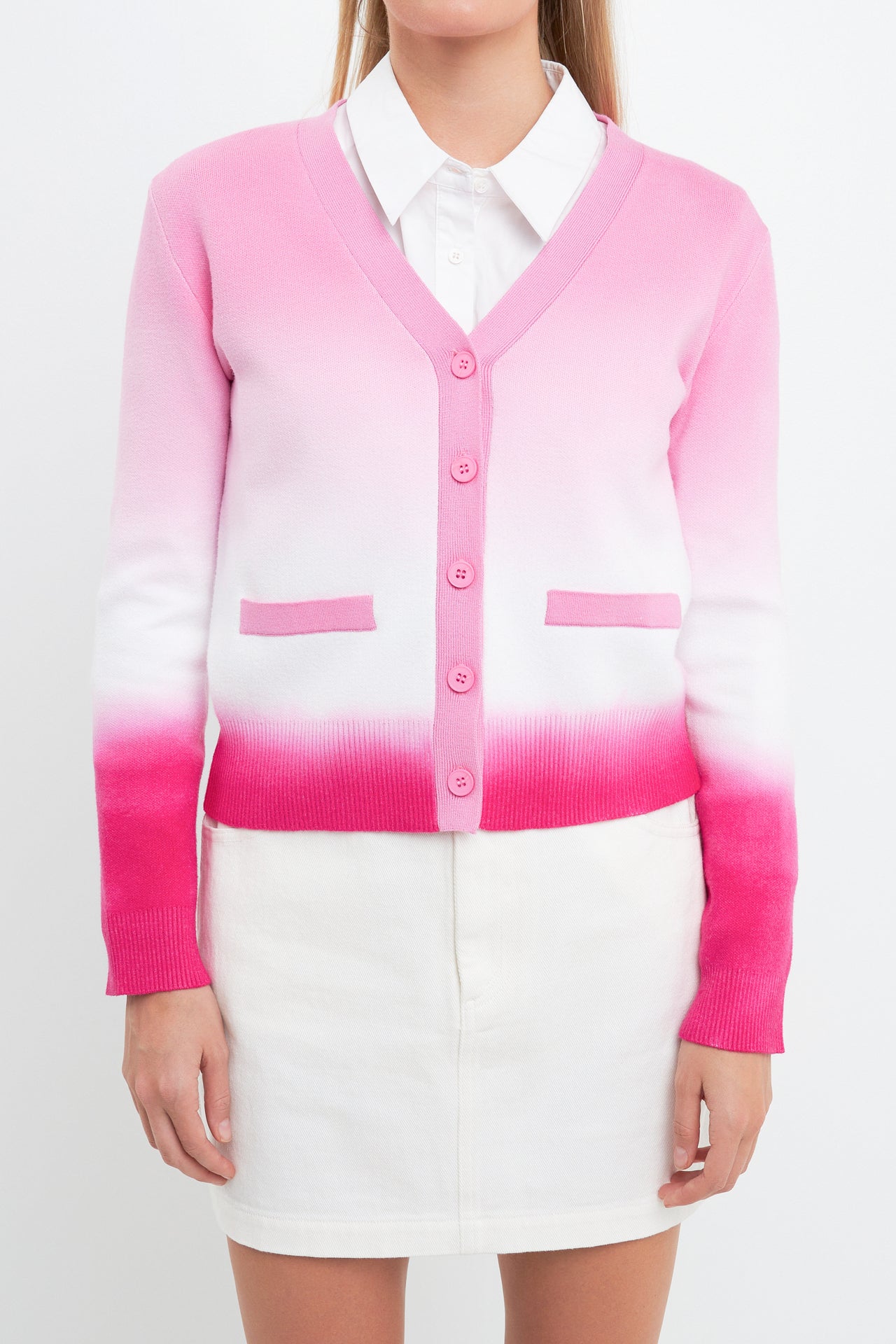 ENGLISH FACTORY - Ombre Cardigan - SWEATERS & KNITS available at Objectrare
