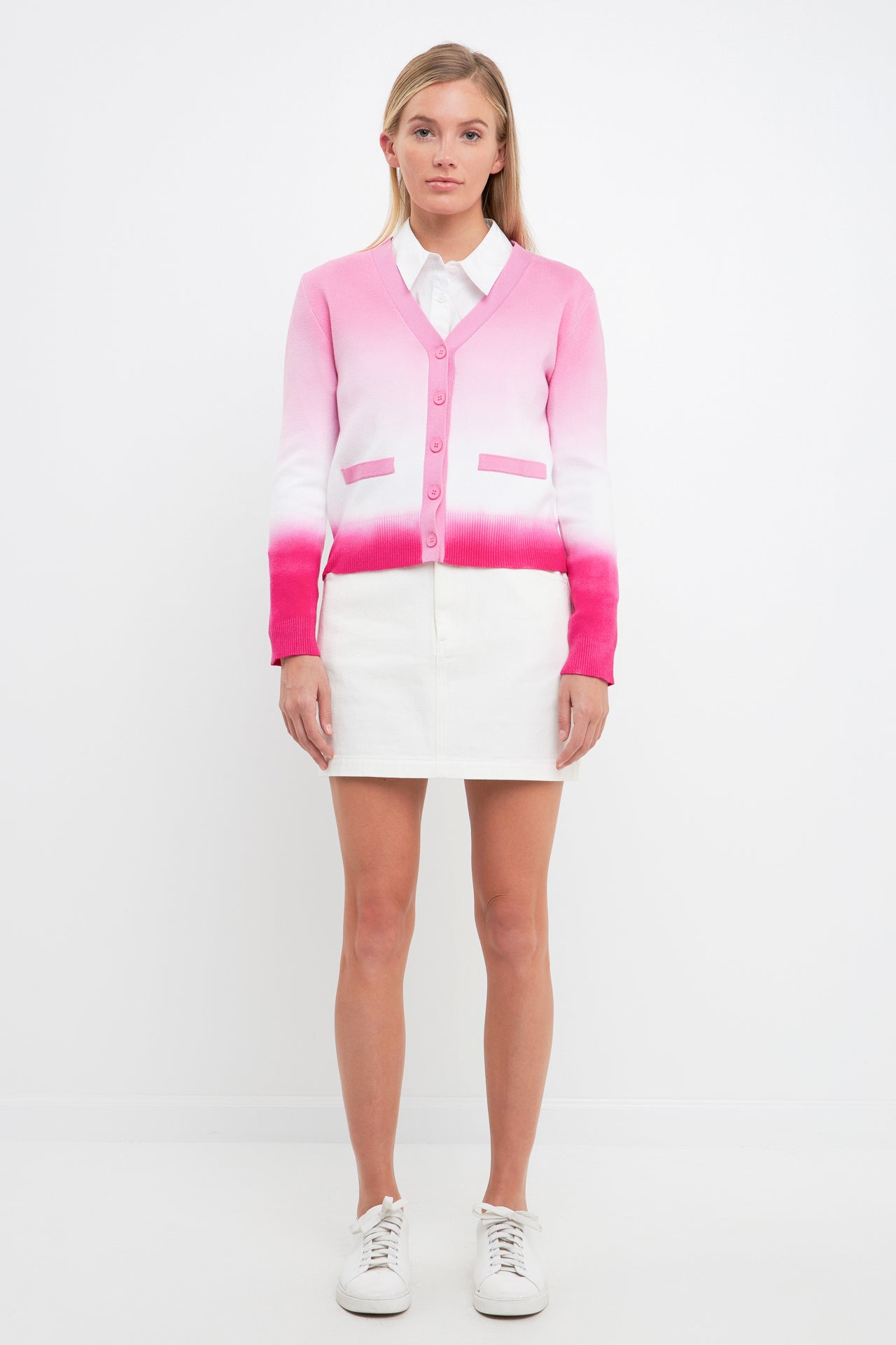 ENGLISH FACTORY - Ombre Cardigan - SWEATERS & KNITS available at Objectrare