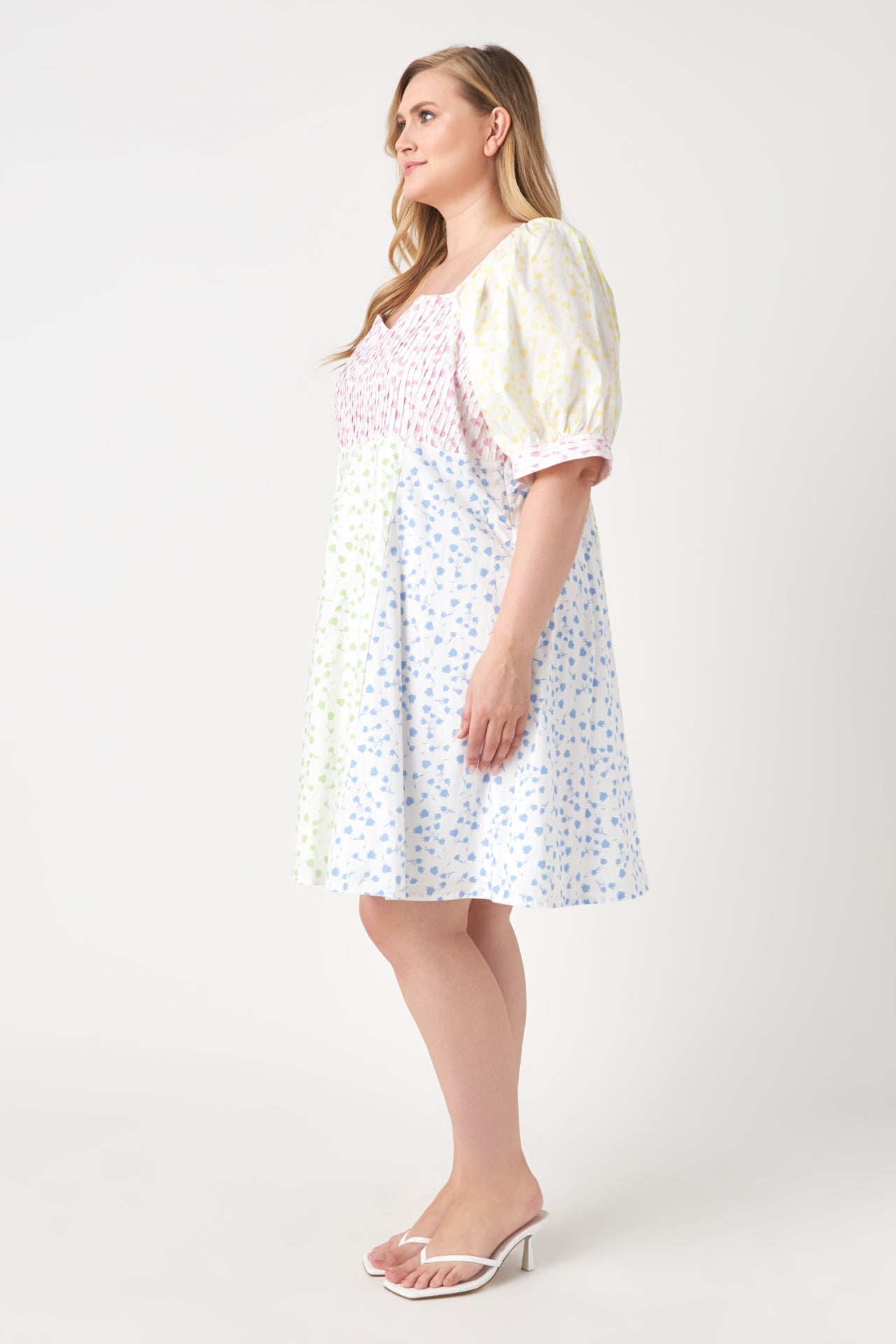 ENGLISH FACTORY - Multi Floral Print Mini Dress - DRESSES available at Objectrare
