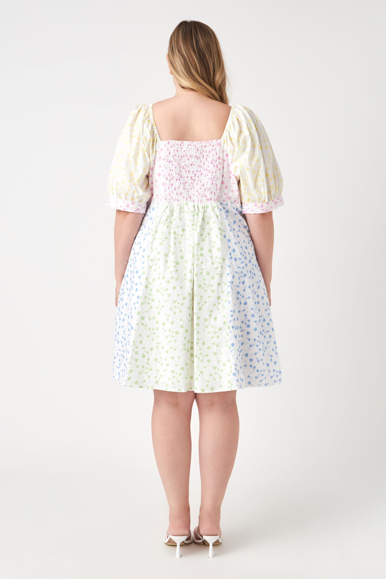 ENGLISH FACTORY - Multi Floral Print Mini Dress - DRESSES available at Objectrare