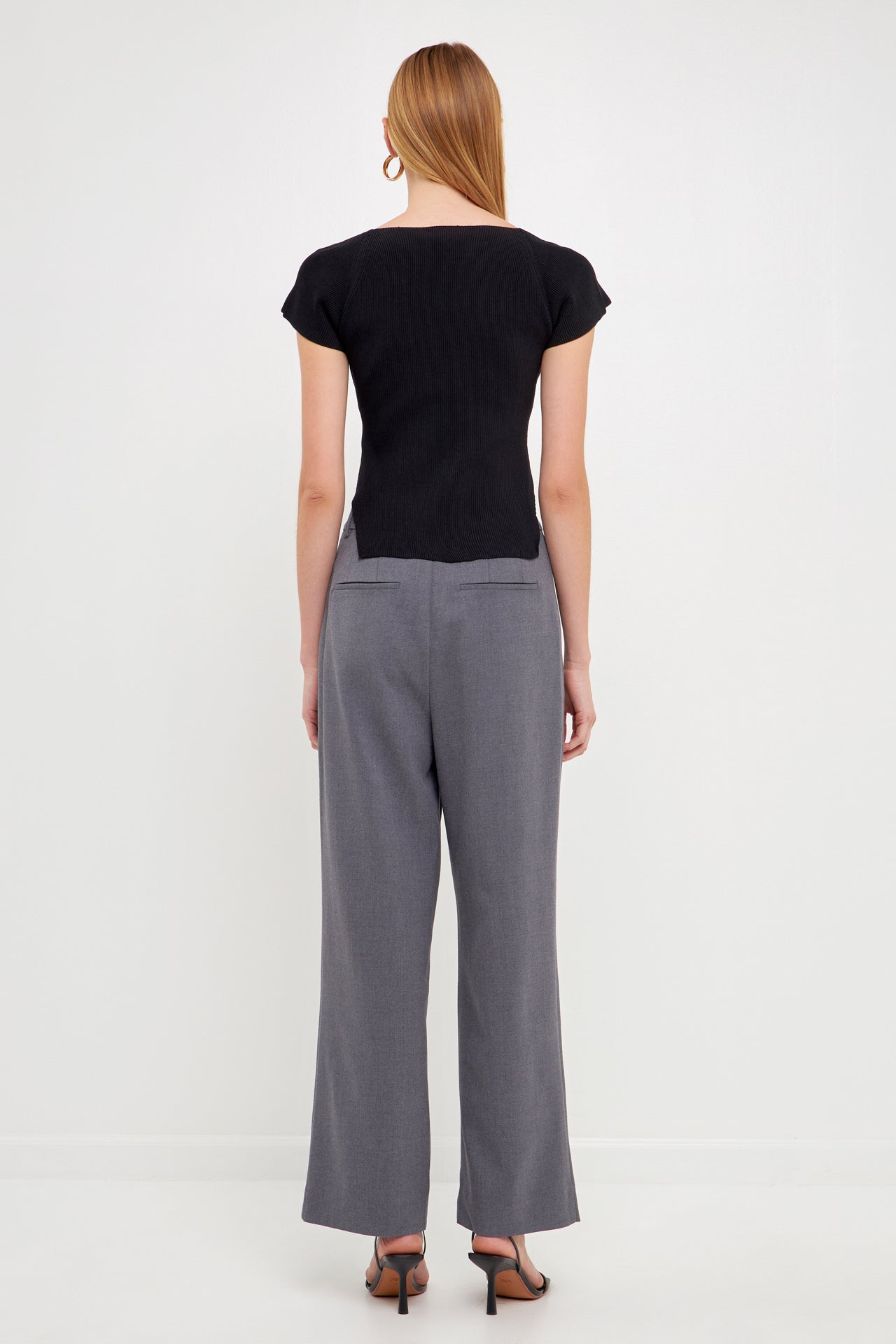 ENDLESS ROSE - Square Neckline Sweater - TOPS available at Objectrare