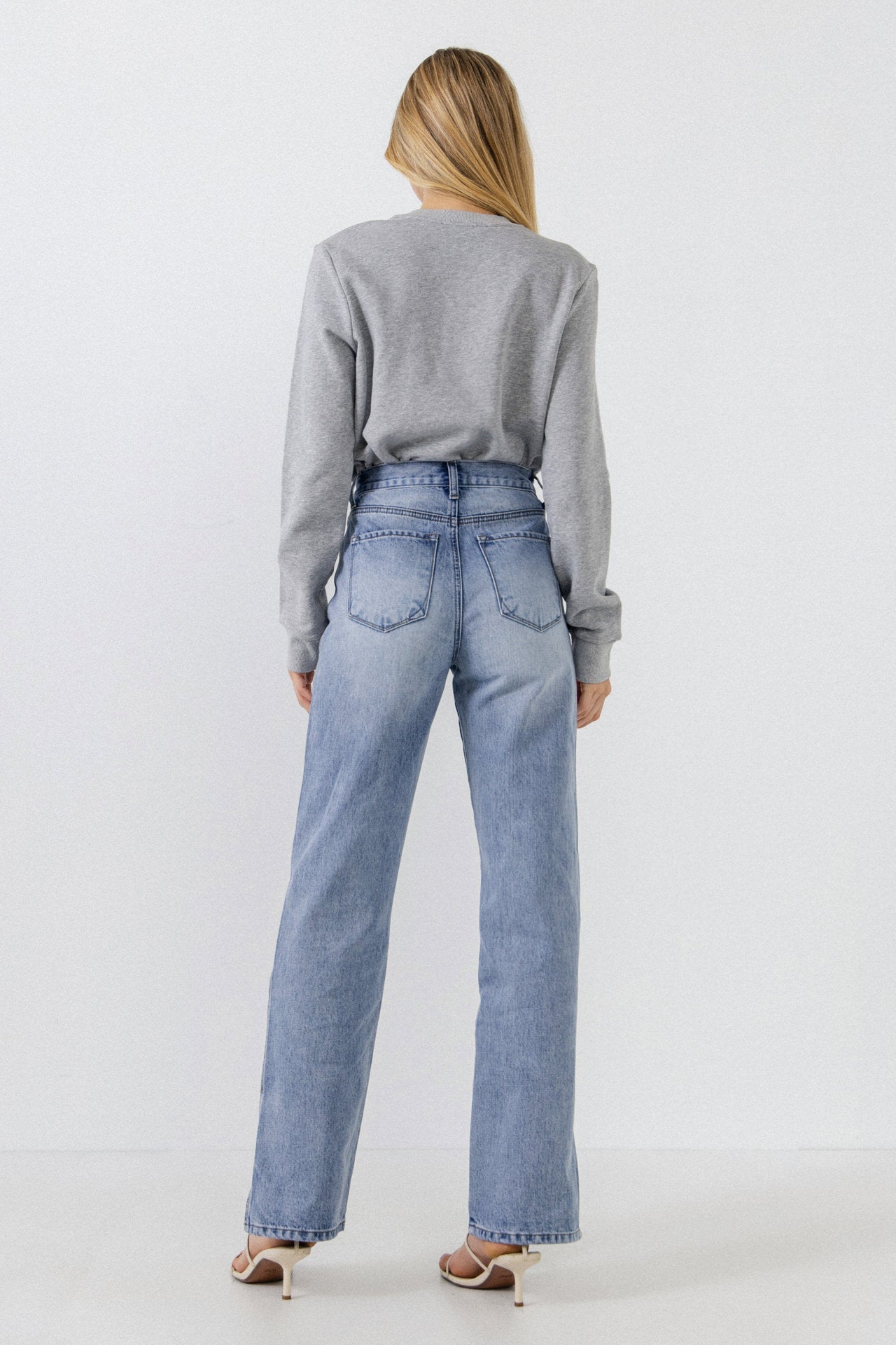 ENDLESS ROSE - Sequins & Beads Letter Sweatshirt - HOODIES & SWEATSHIRTS available at Objectrare