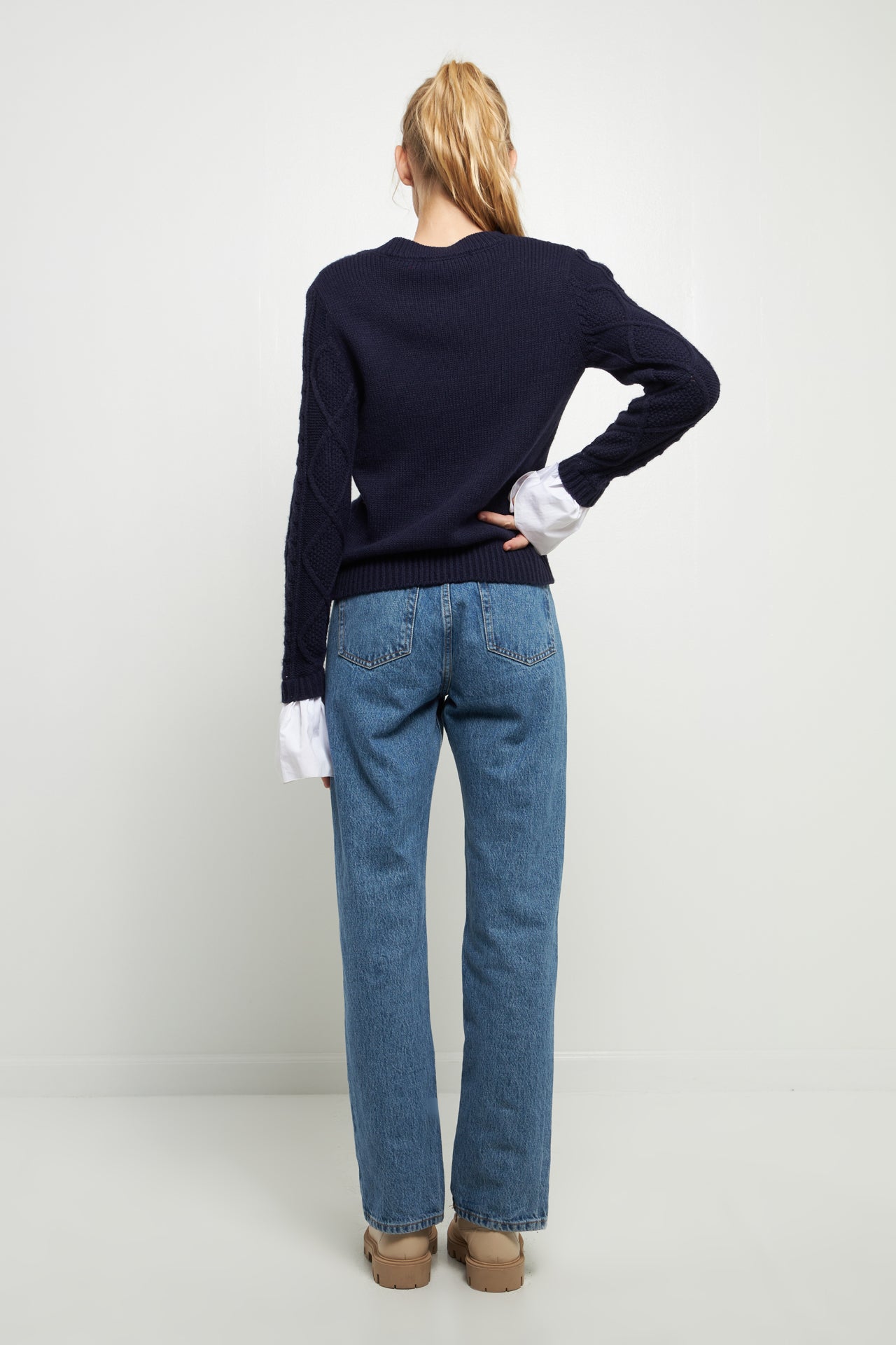 ENGLISH FACTORY - Twisted Sweater Knit Top - TOPS available at Objectrare