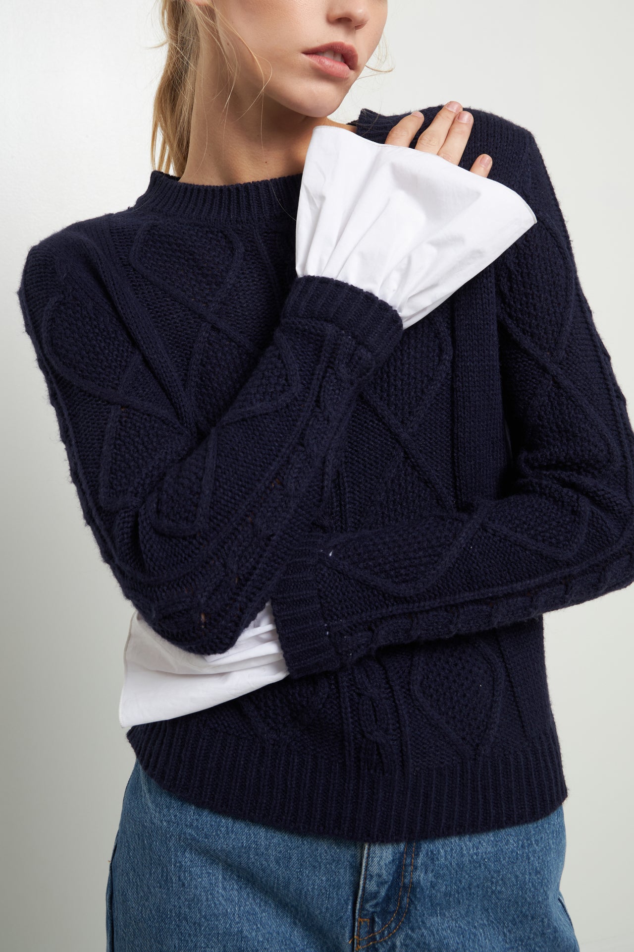 ENGLISH FACTORY - Twisted Sweater Knit Top - TOPS available at Objectrare