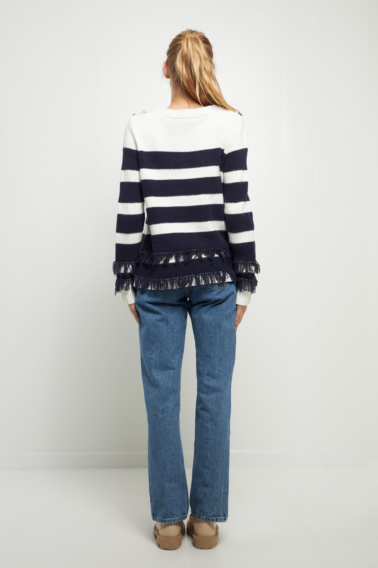 ENGLISH FACTORY - NAUTICAL KNIT SWEATER - SWEATERS & KNITS available at Objectrare