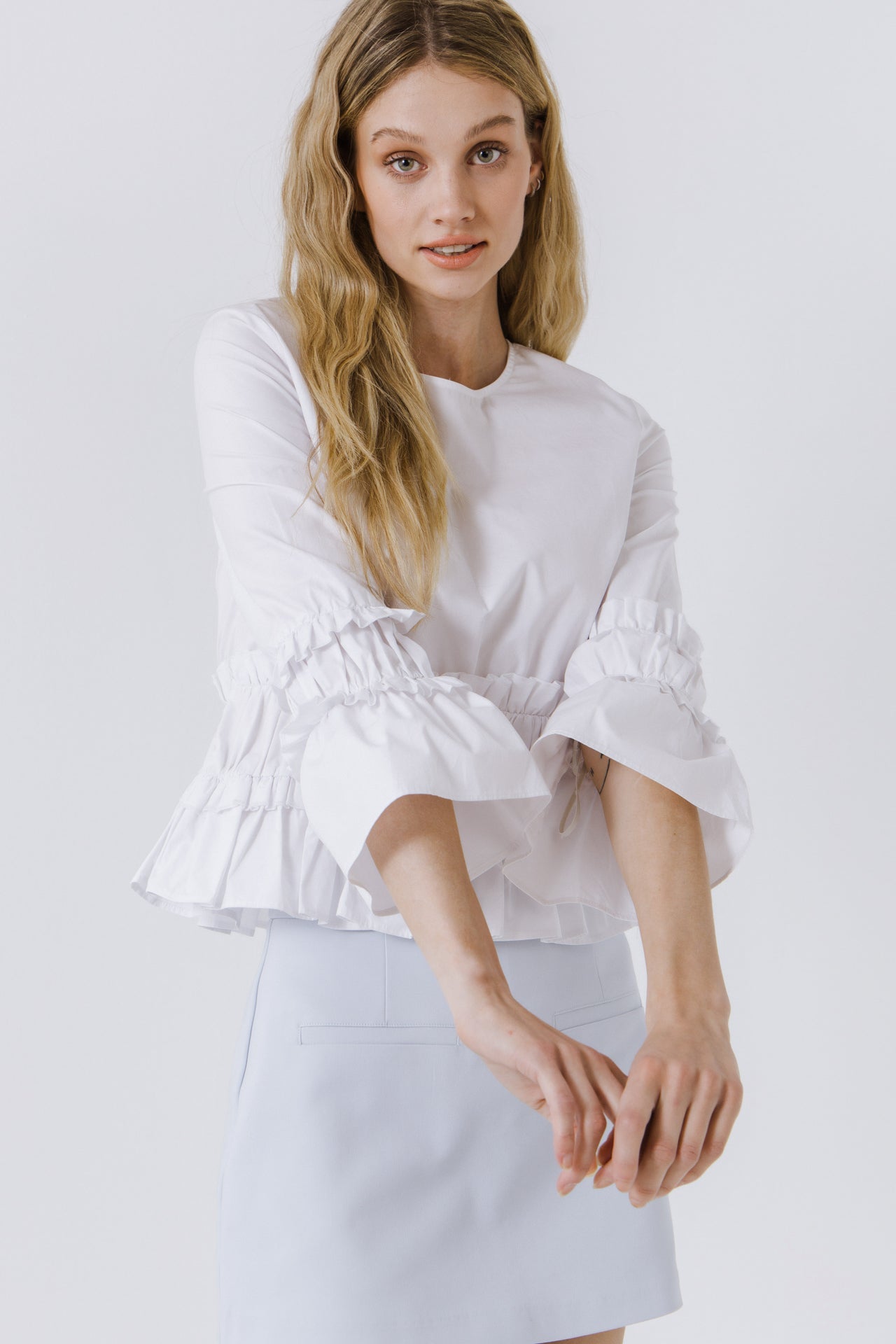 ENGLISH FACTORY - Ruffled Top - TOPS available at Objectrare