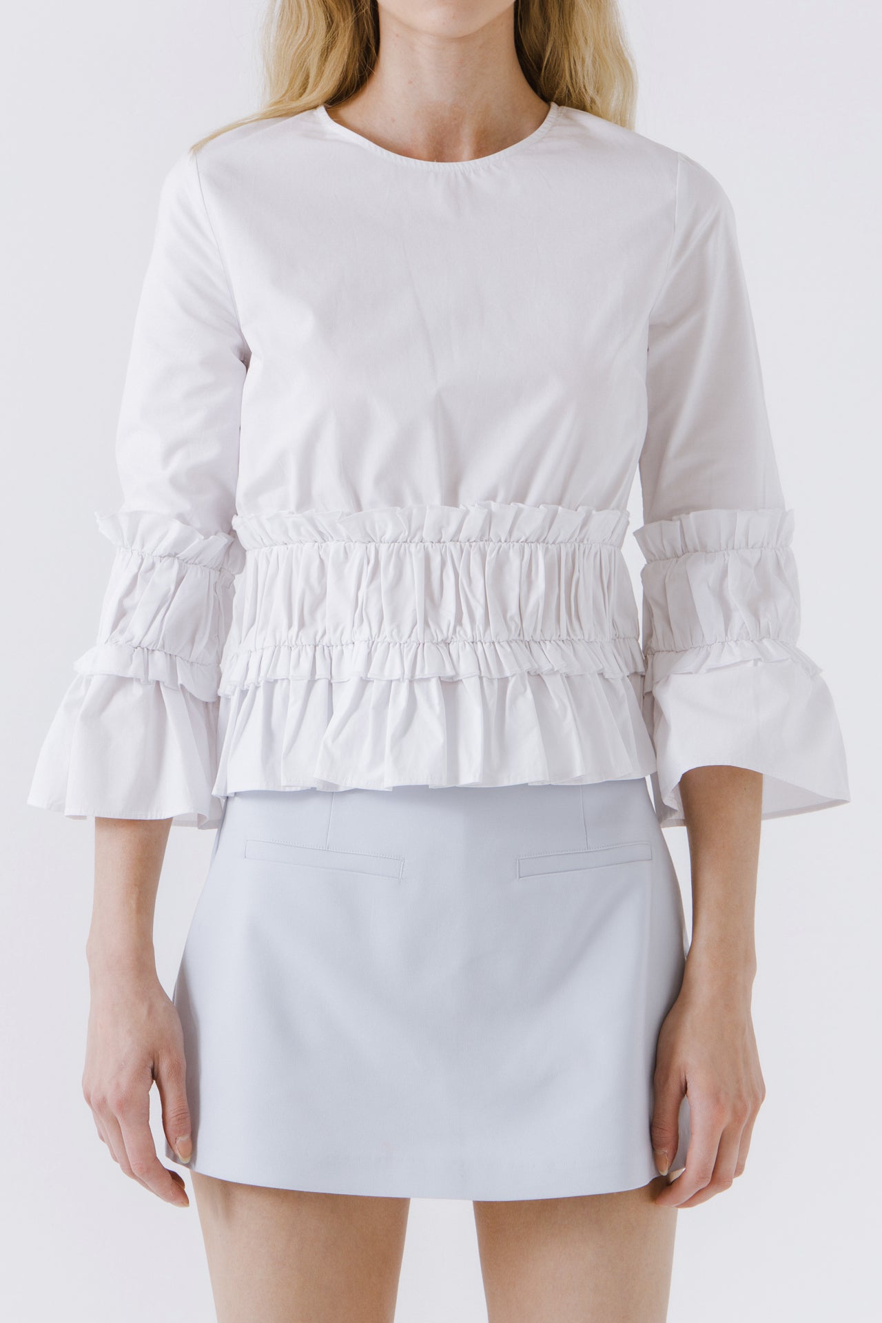 ENGLISH FACTORY - Ruffled Top - TOPS available at Objectrare