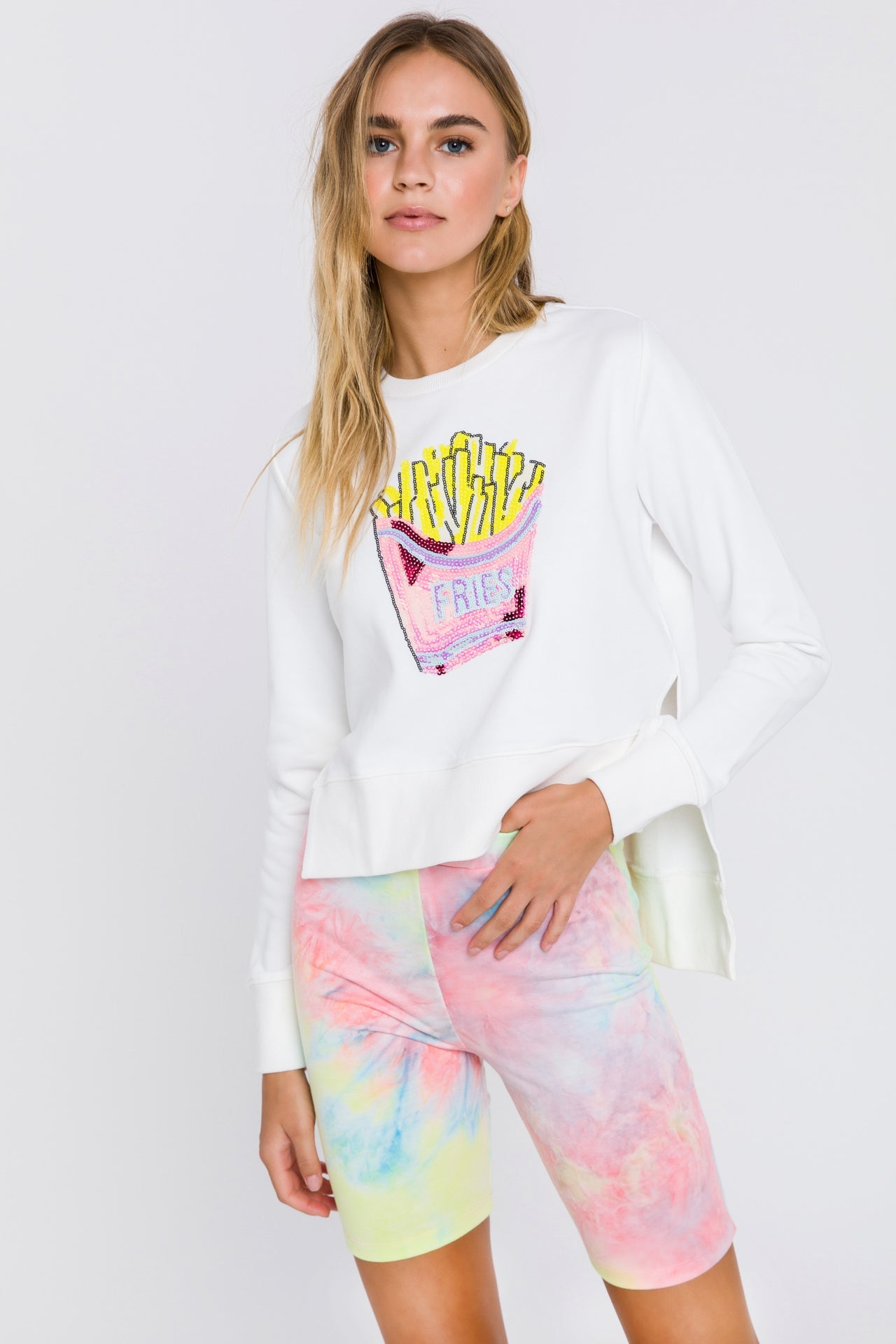 GREY LAB - Fries Patch Sweatshirt - TOPS available at Objectrare