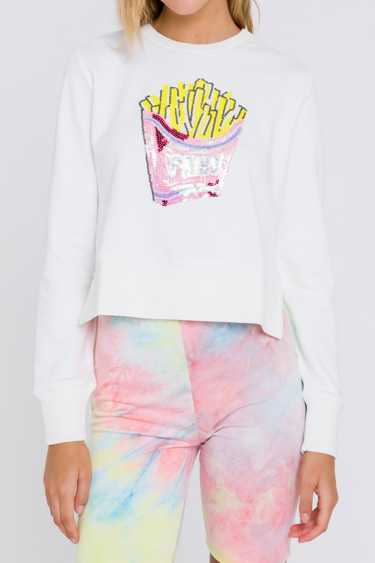 GREY LAB - Fries Patch Sweatshirt - TOPS available at Objectrare