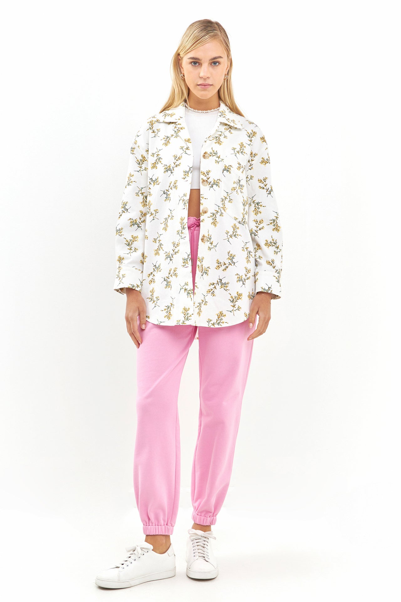 ENGLISH FACTORY - Floral Oversized Shirts Jacket - JACKETS available at Objectrare