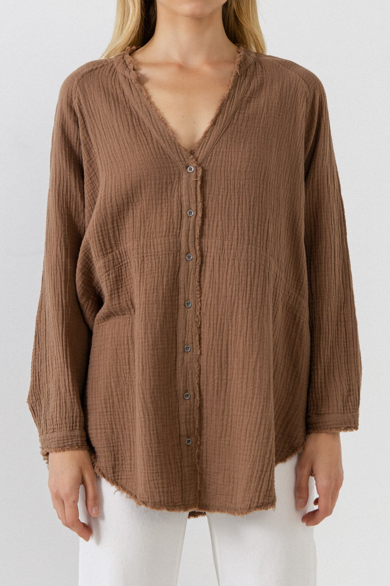 FREE THE ROSES - Button Down Tunic - TOPS available at Objectrare