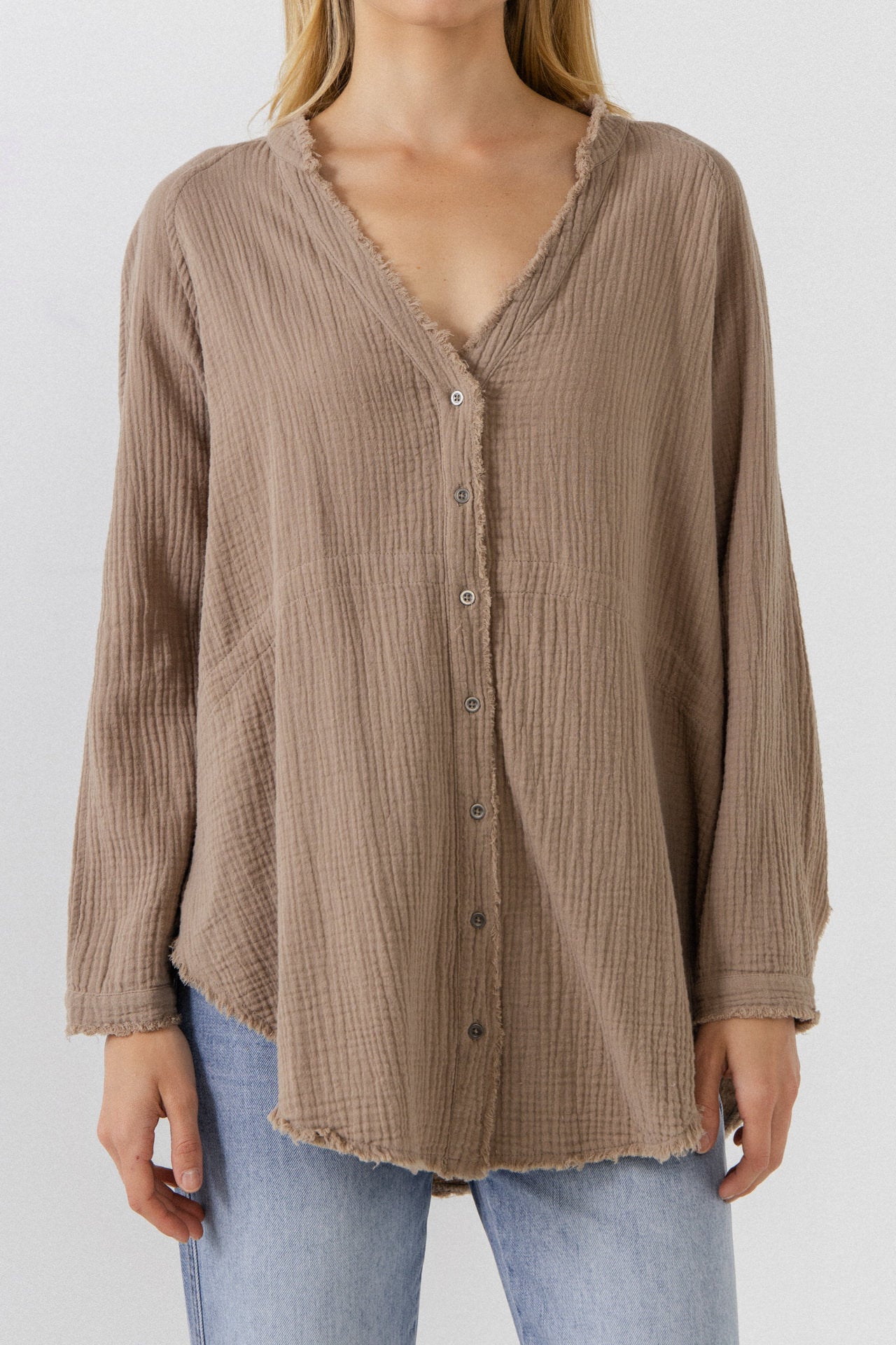 FREE THE ROSES - Button Down Tunic - TOPS available at Objectrare