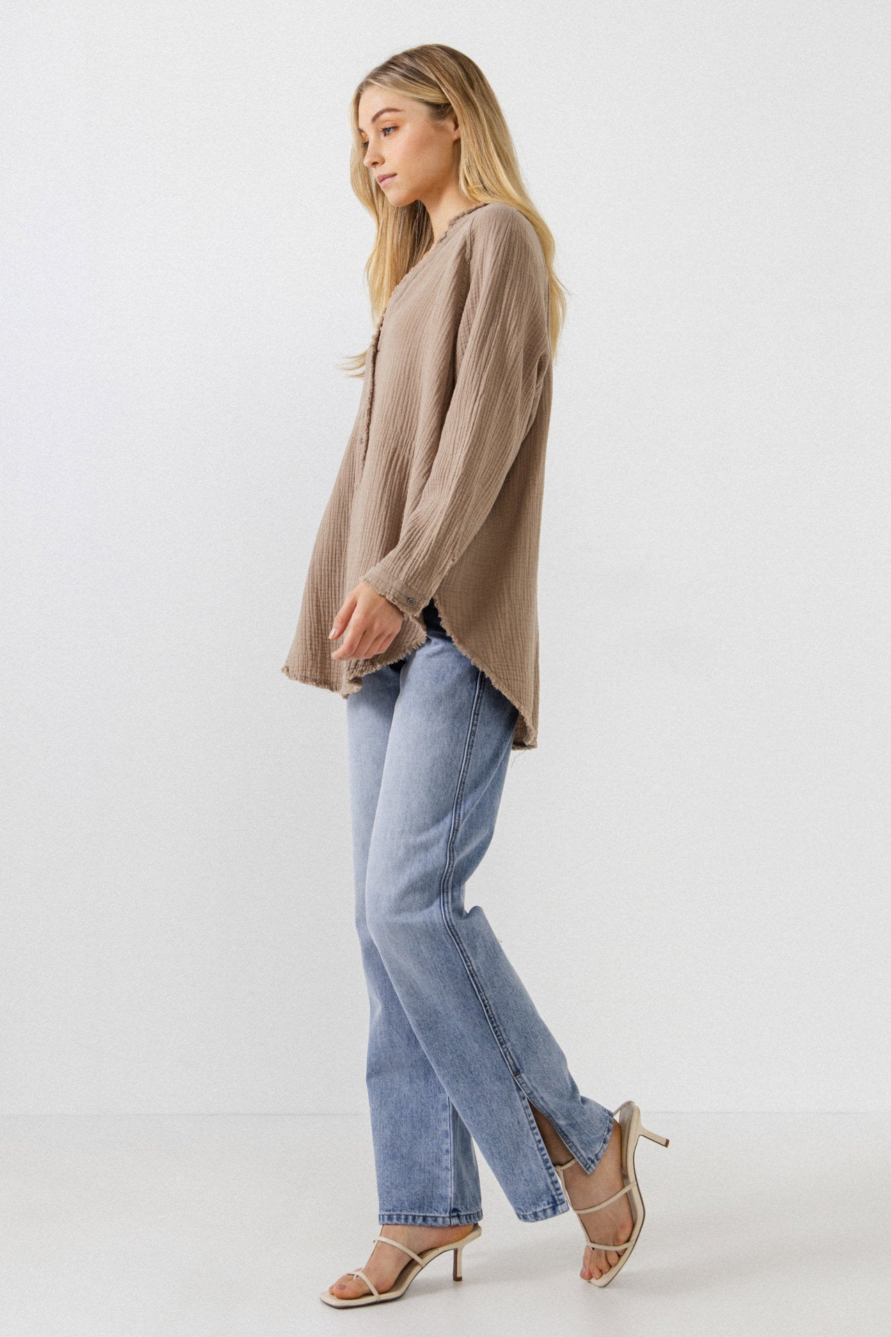 FREE THE ROSES - Button Down Tunic - TOPS available at Objectrare