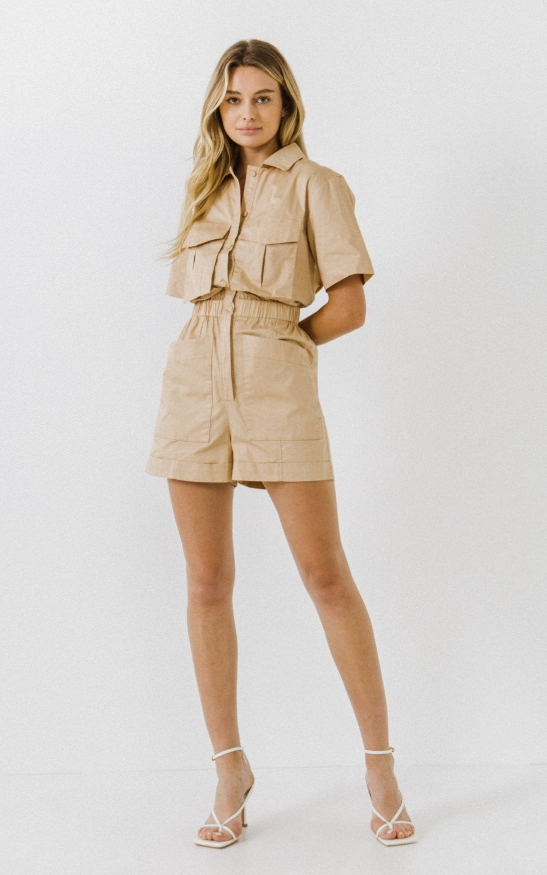 ENGLISH FACTORY - Utility Romper - ROMPERS available at Objectrare