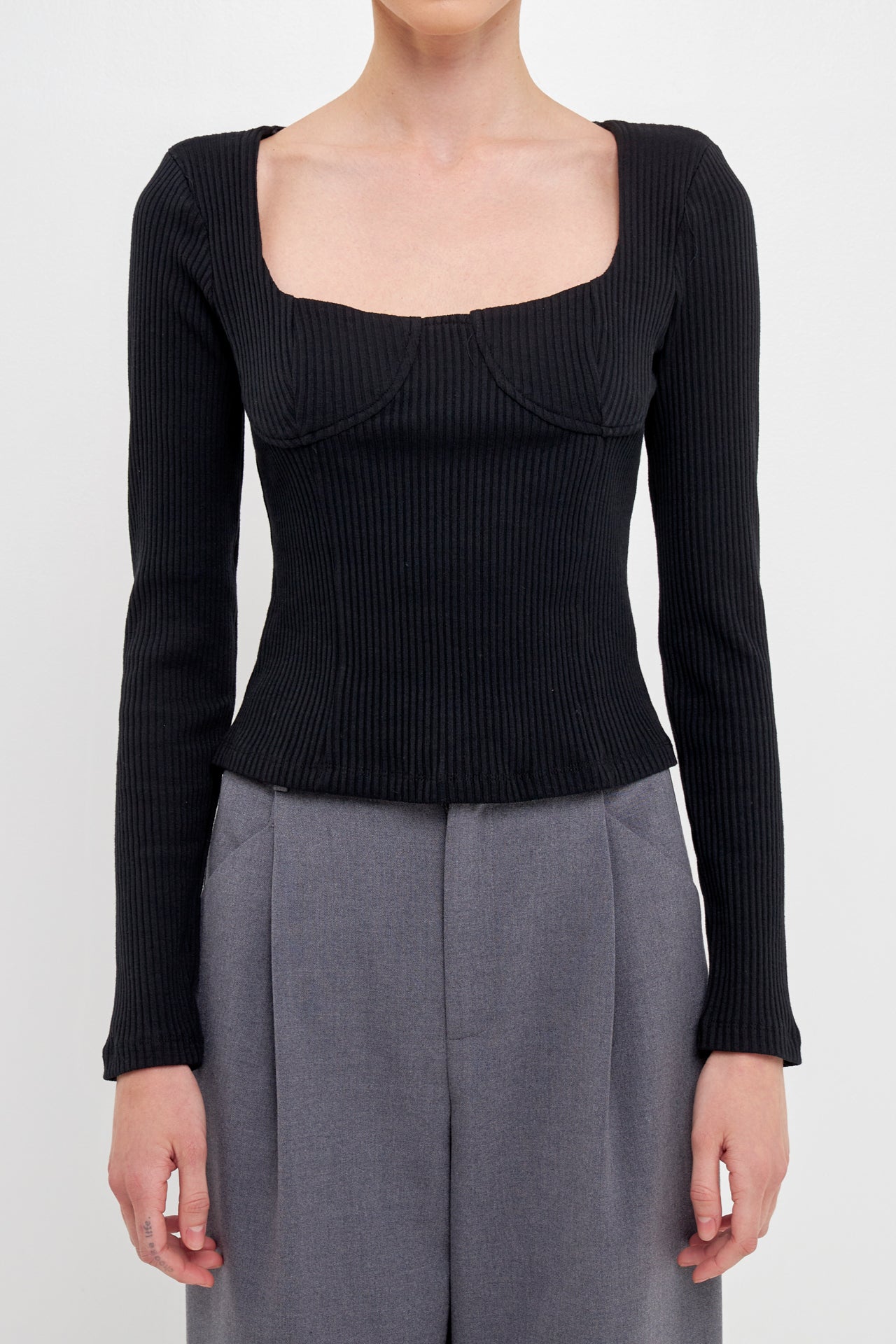 ENDLESS ROSE - Endless Rose - Shoulder Padded Top - TOPS available at Objectrare