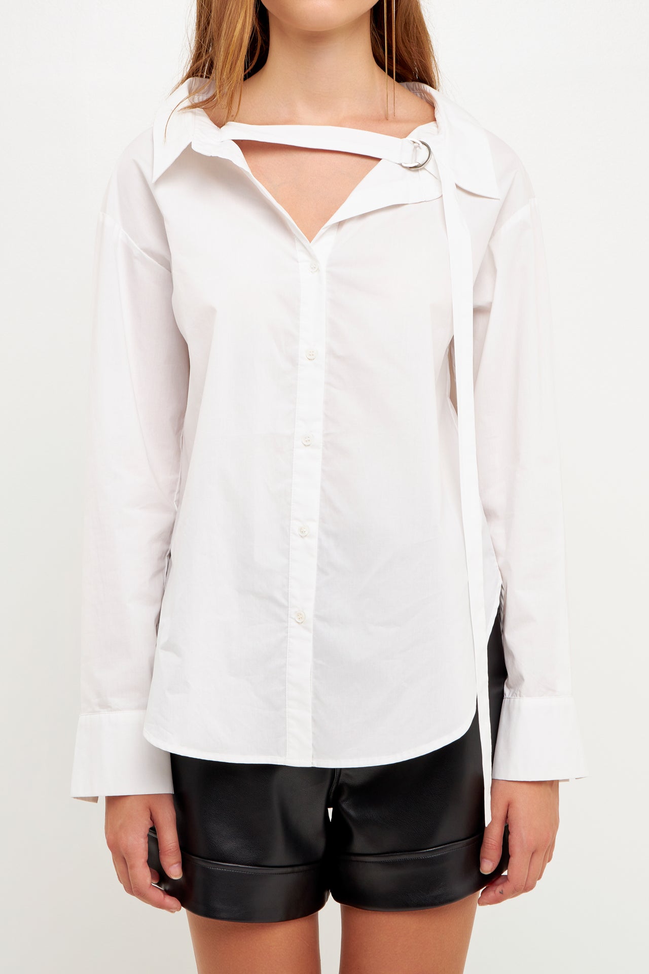 GREY LAB - D-Ring Detailed Shirt - TOPS available at Objectrare