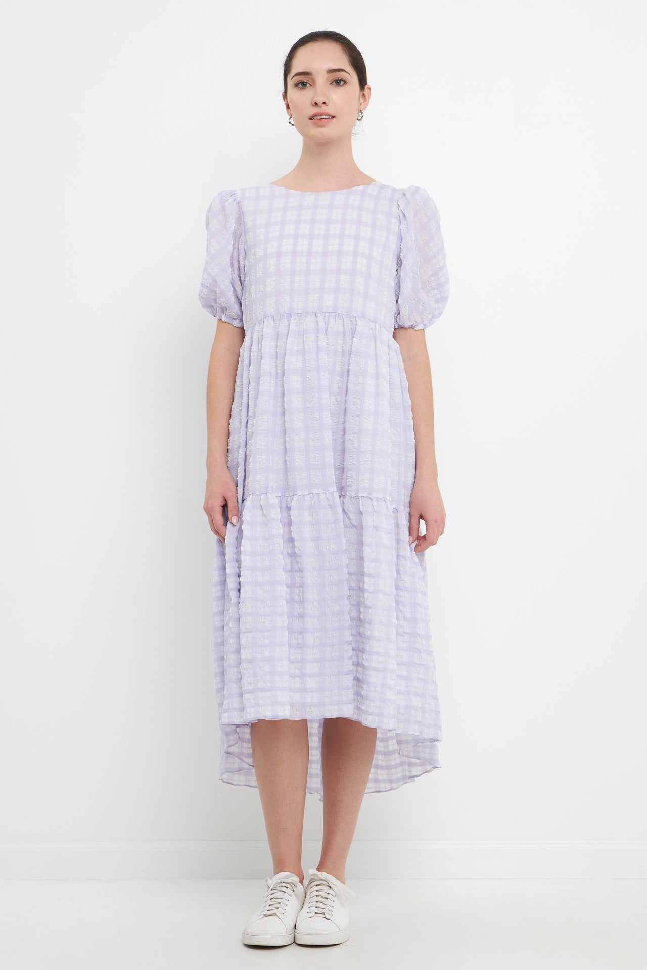 ENGLISH FACTORY - Plaid Midi Dress - DRESSES available at Objectrare