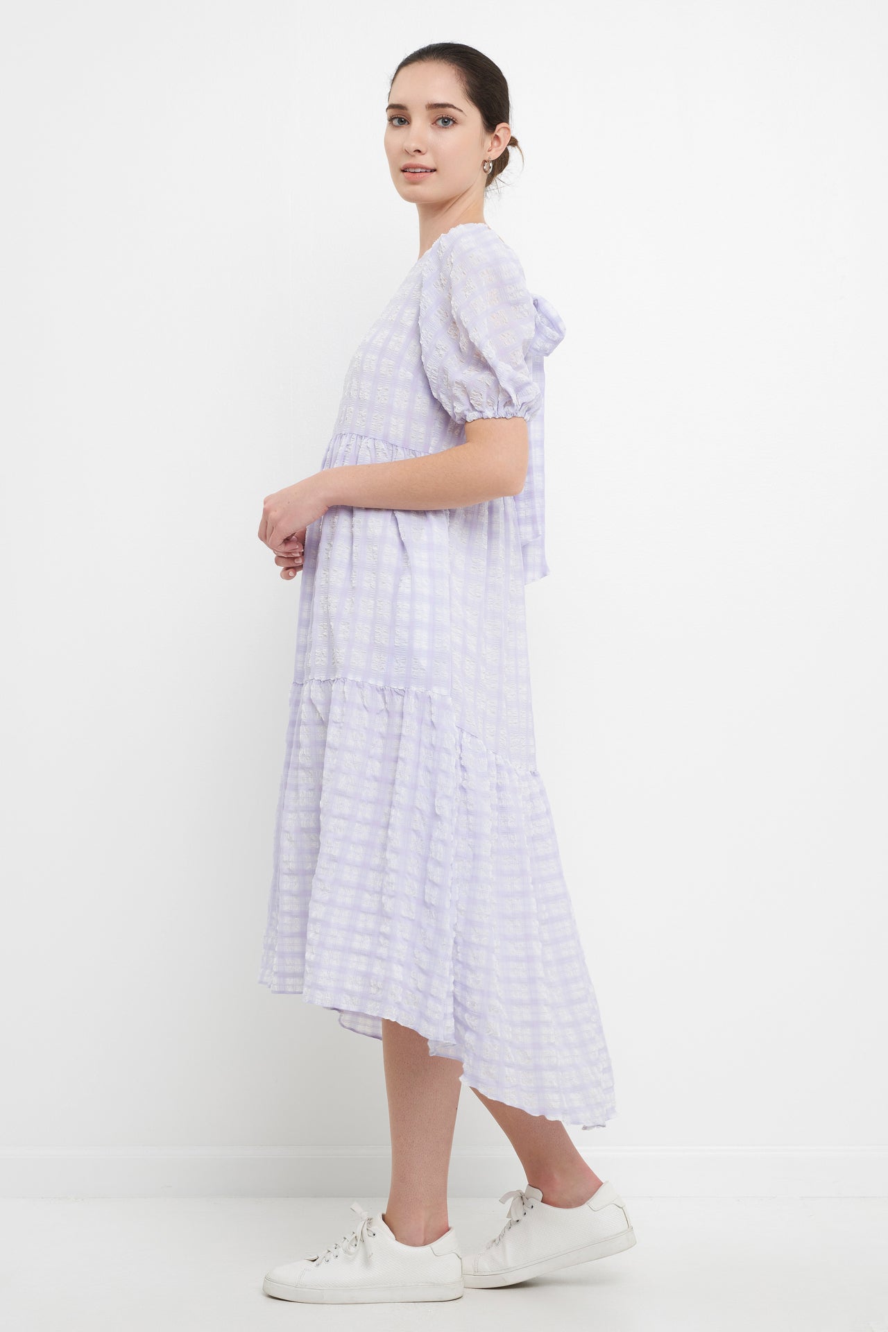 ENGLISH FACTORY - Plaid Midi Dress - DRESSES available at Objectrare