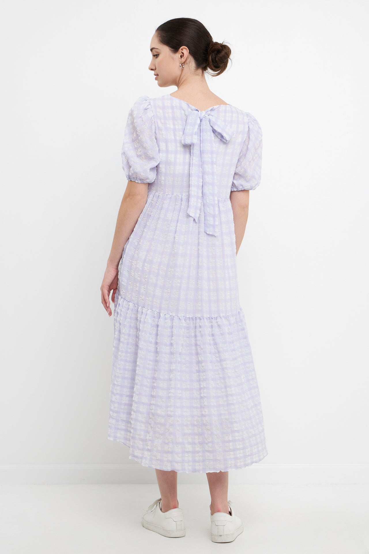 ENGLISH FACTORY - Plaid Midi Dress - DRESSES available at Objectrare