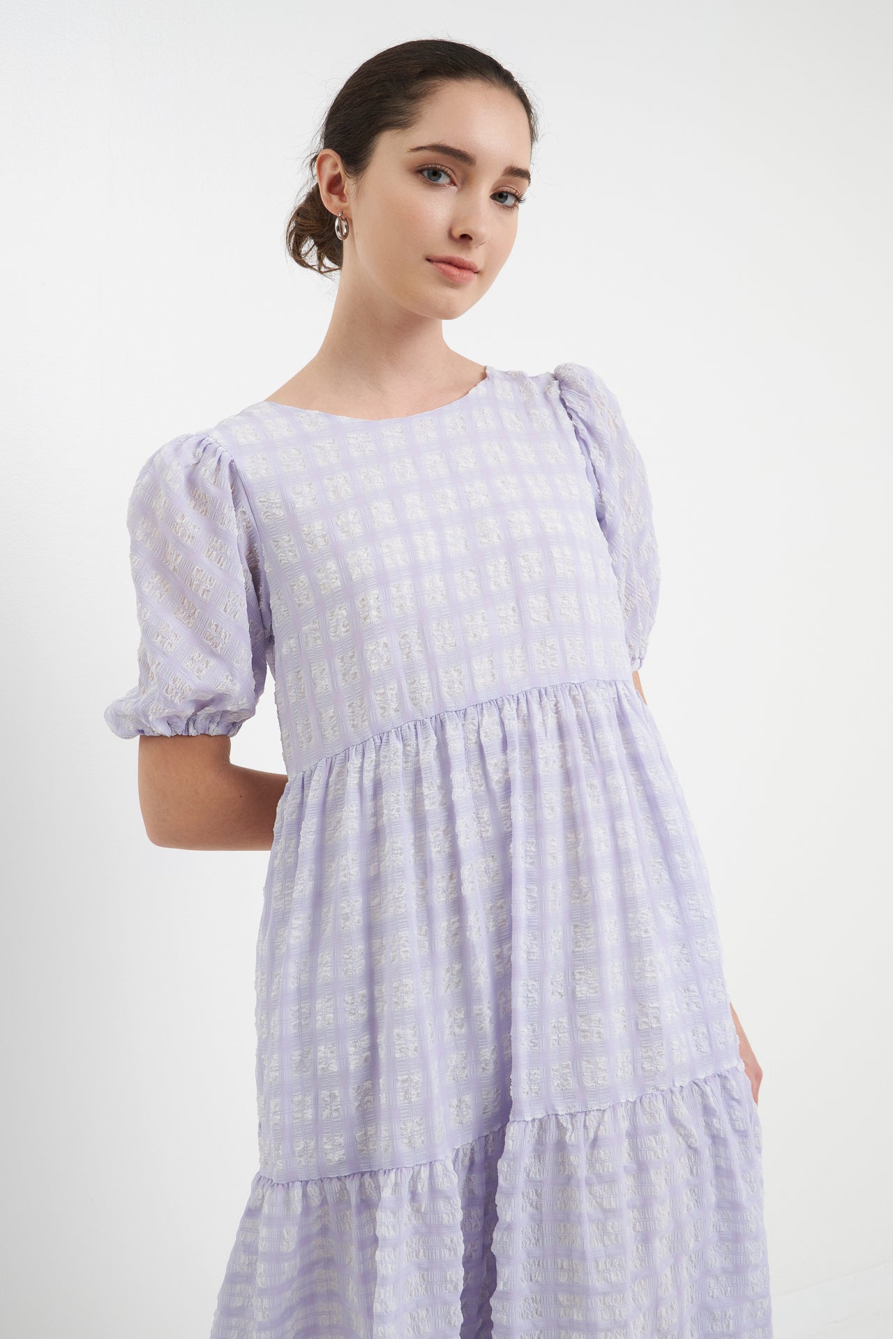ENGLISH FACTORY - Plaid Midi Dress - DRESSES available at Objectrare