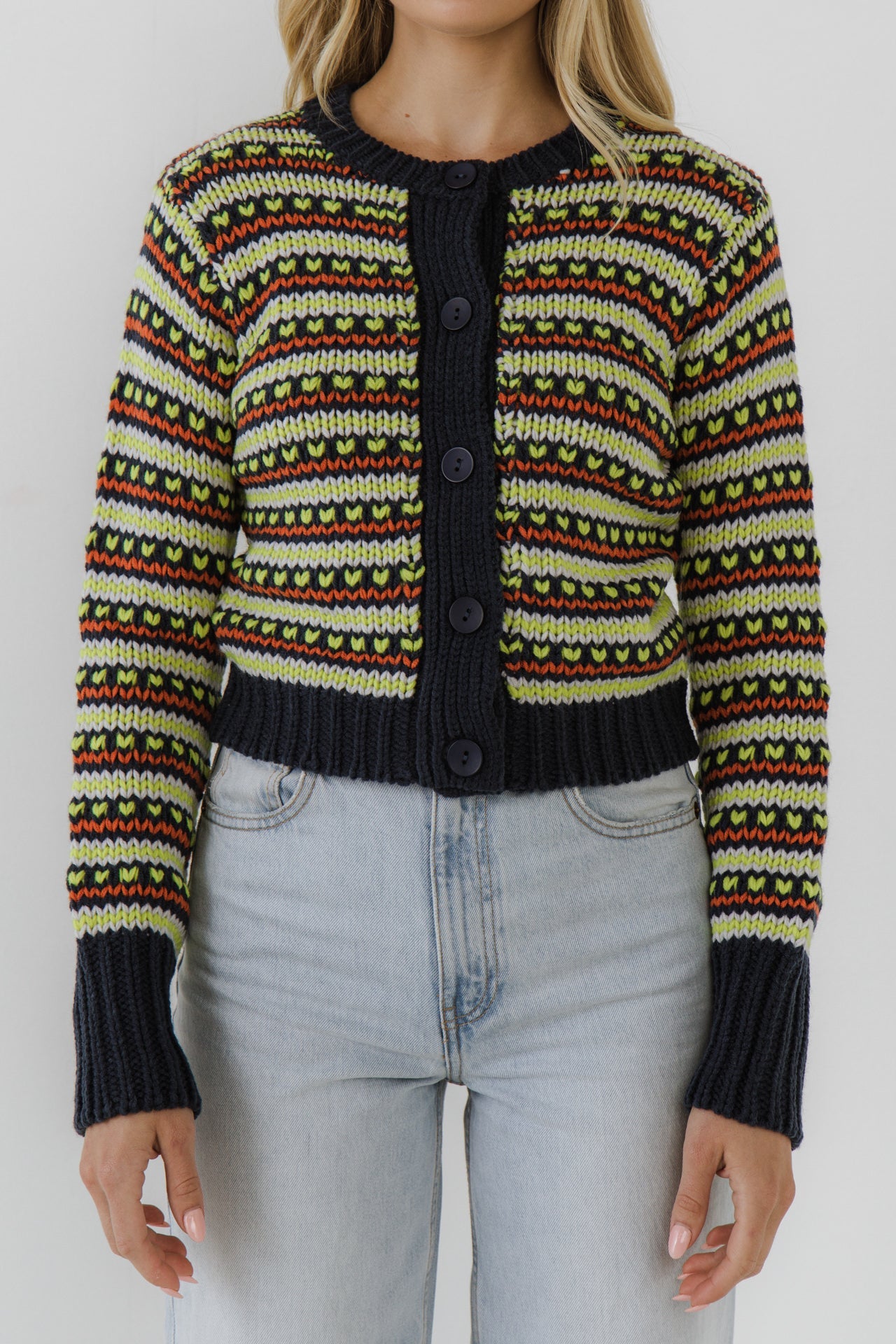 ENGLISH FACTORY - Multi Stripe Cardigan - SWEATERS & KNITS available at Objectrare
