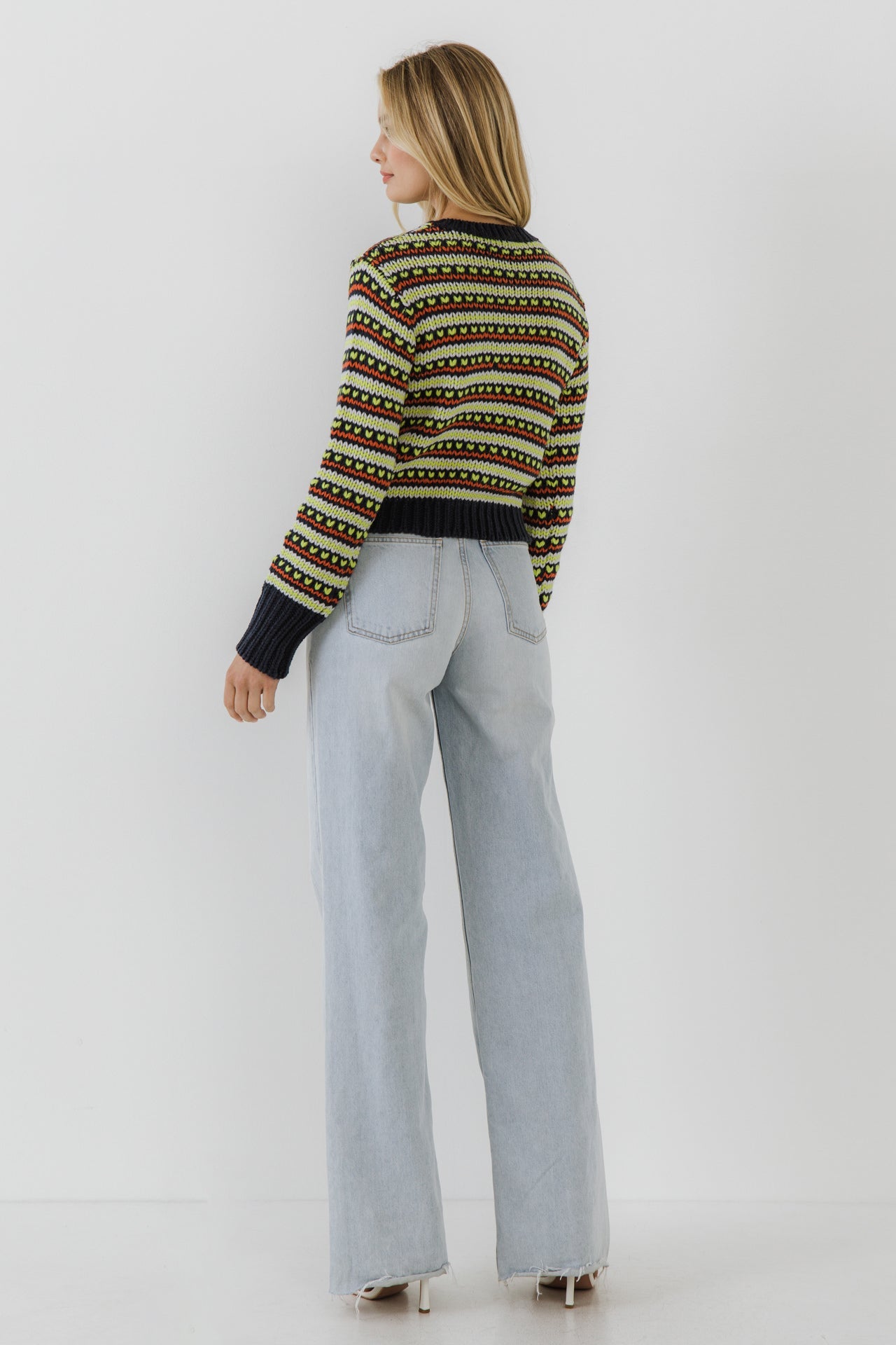 ENGLISH FACTORY - Multi Stripe Cardigan - SWEATERS & KNITS available at Objectrare