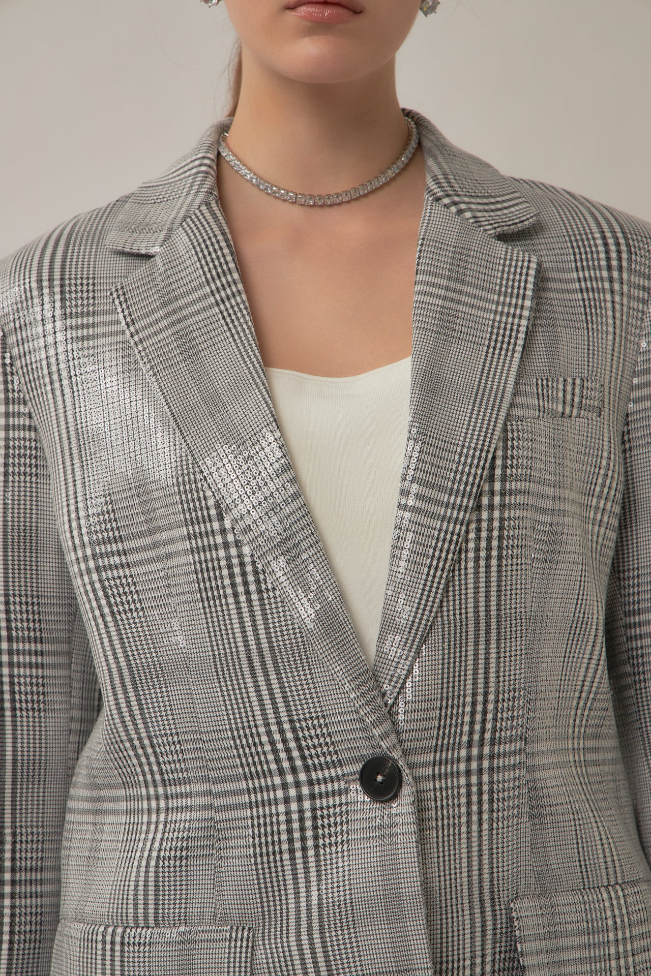 GREY LAB - Sequins Blazer - BLAZERS available at Objectrare