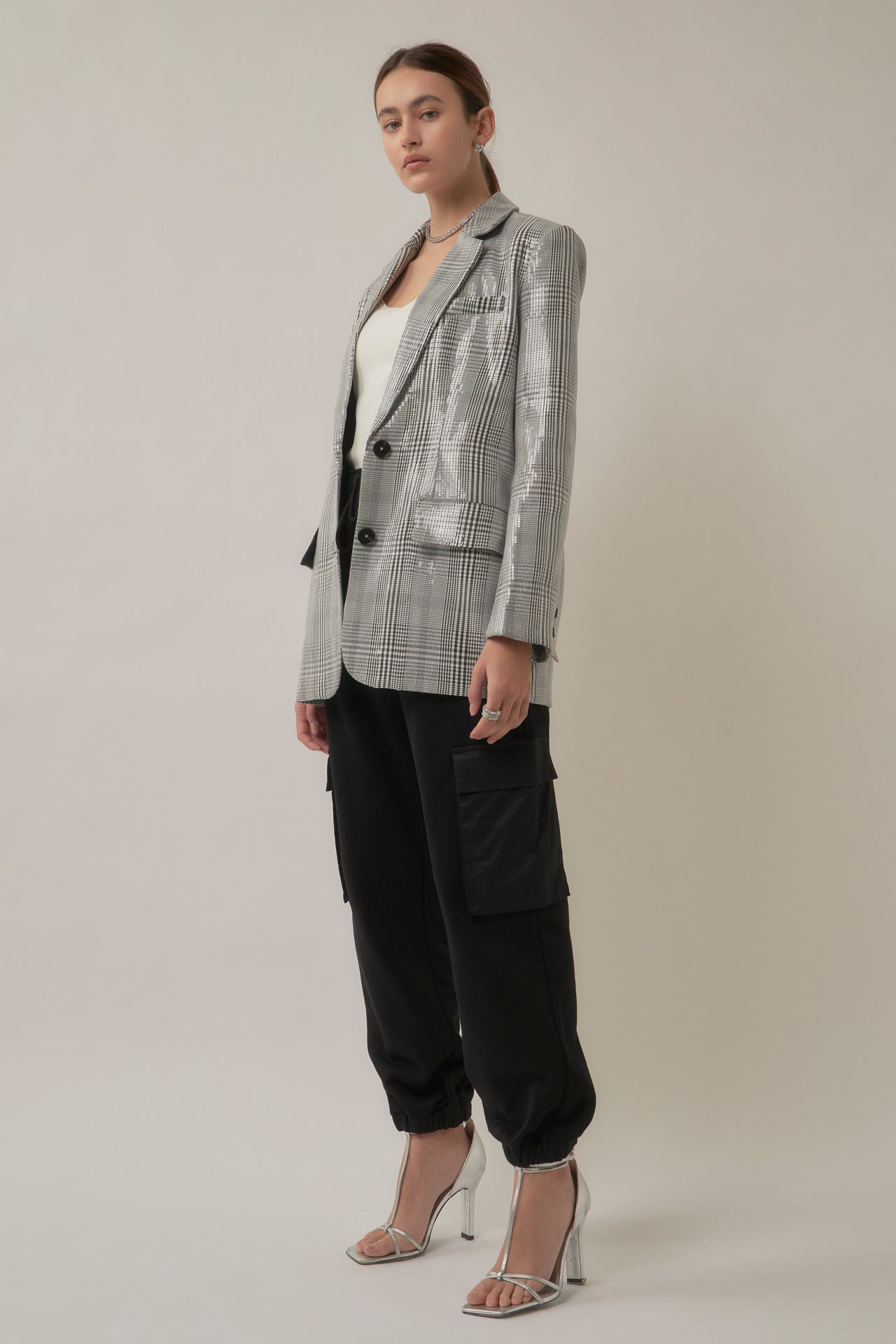 GREY LAB - Sequins Blazer - BLAZERS available at Objectrare