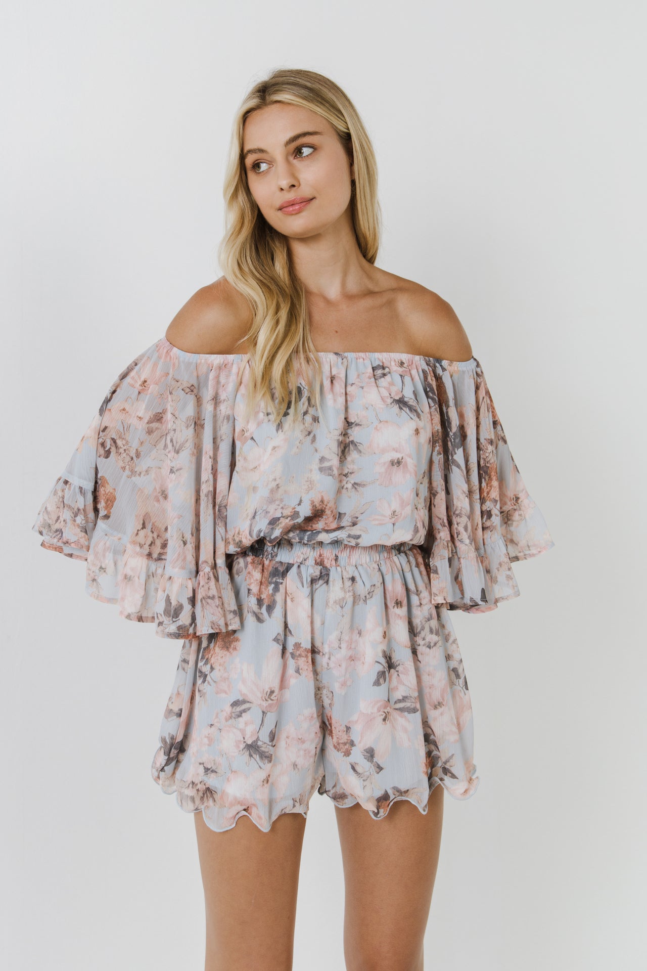 FREE THE ROSES - Flowy Floral Romper - ROMPERS available at Objectrare