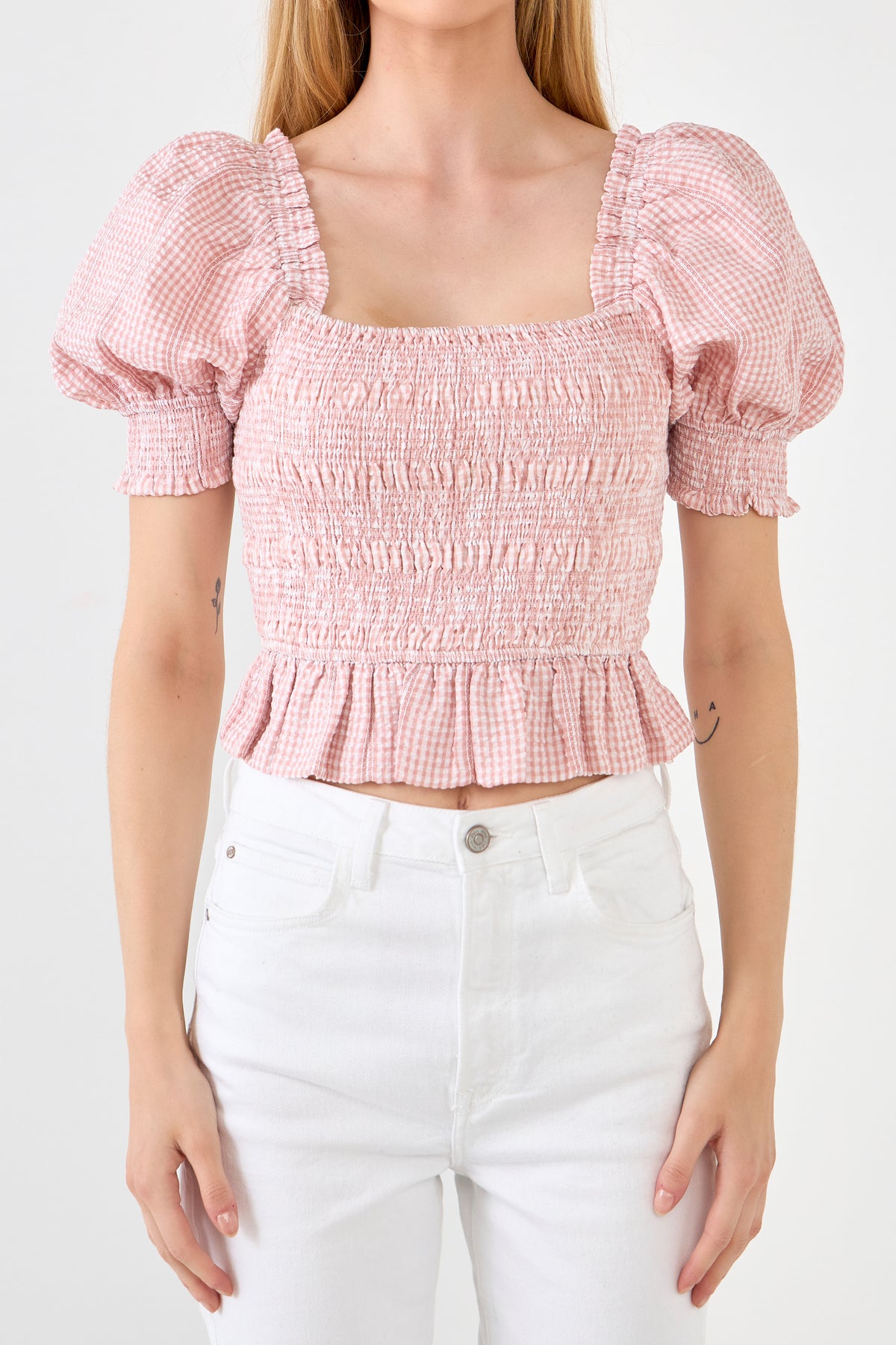 FREE THE ROSES - Smocked Top - TOPS available at Objectrare