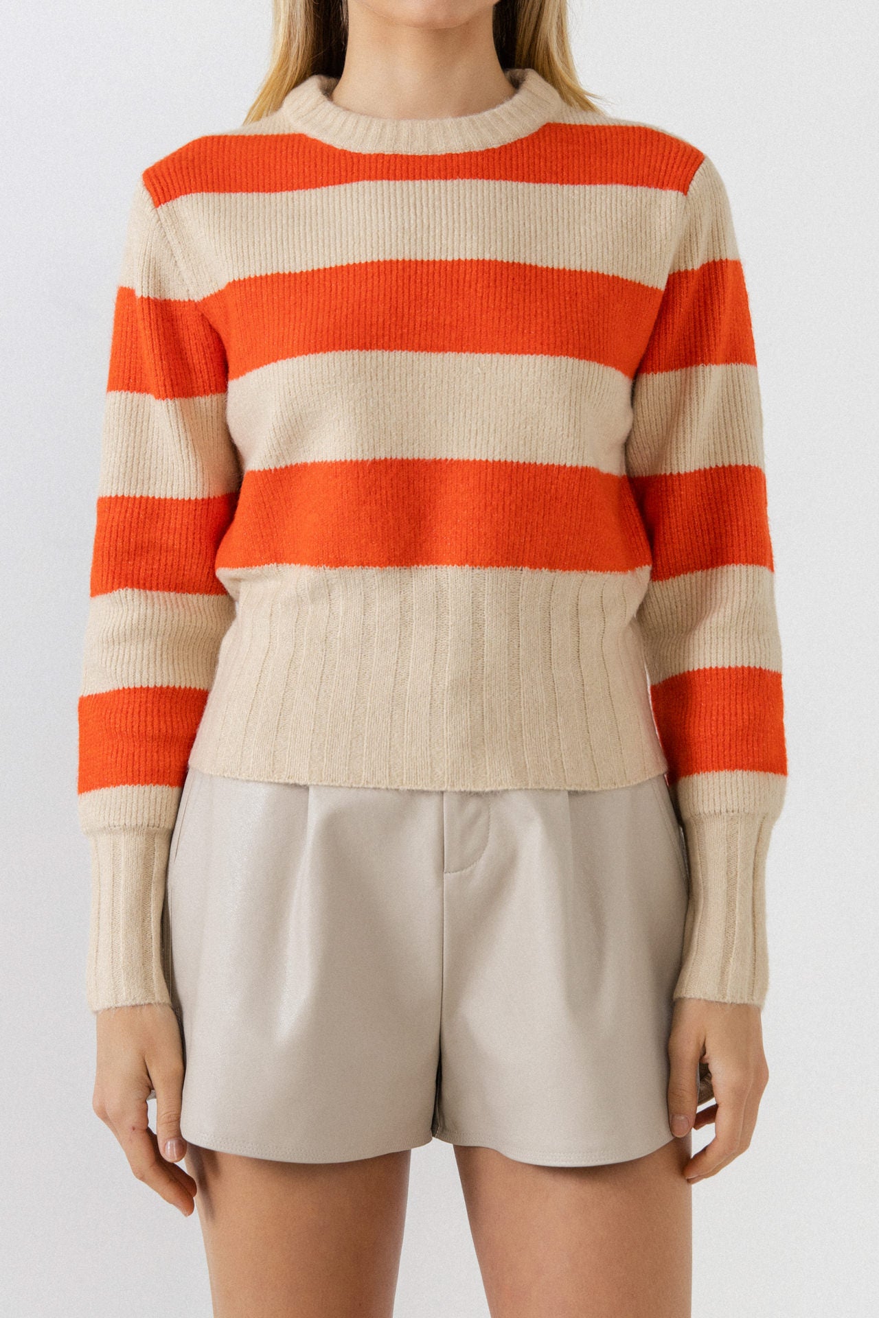 ENGLISH FACTORY - Striped Knit Top - SWEATERS & KNITS available at Objectrare