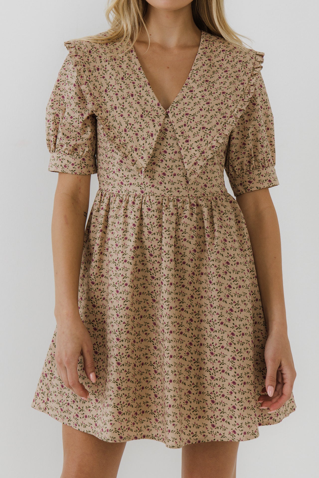 ENGLISH FACTORY - Statement Collared Mini Dress - DRESSES available at Objectrare