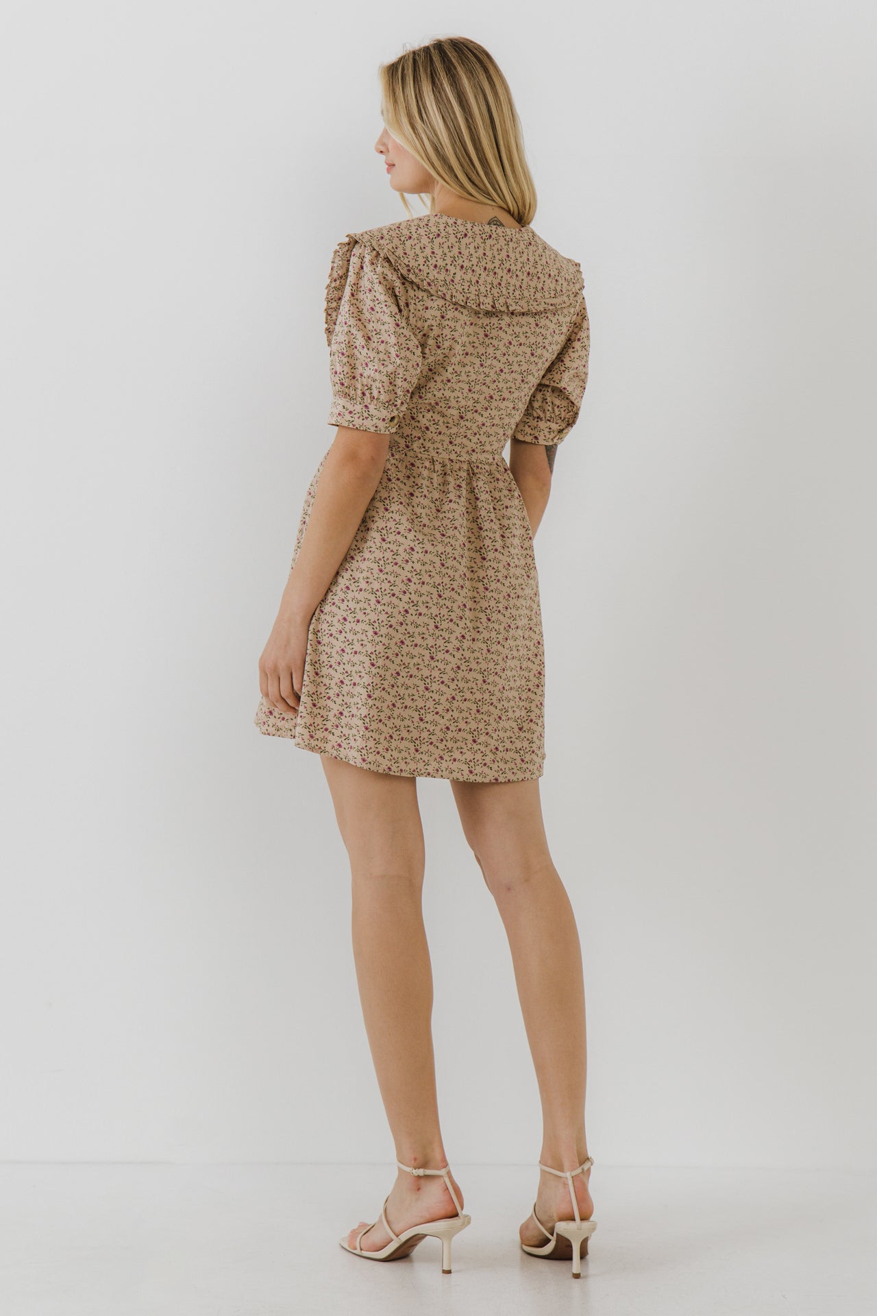 ENGLISH FACTORY - Statement Collared Mini Dress - DRESSES available at Objectrare