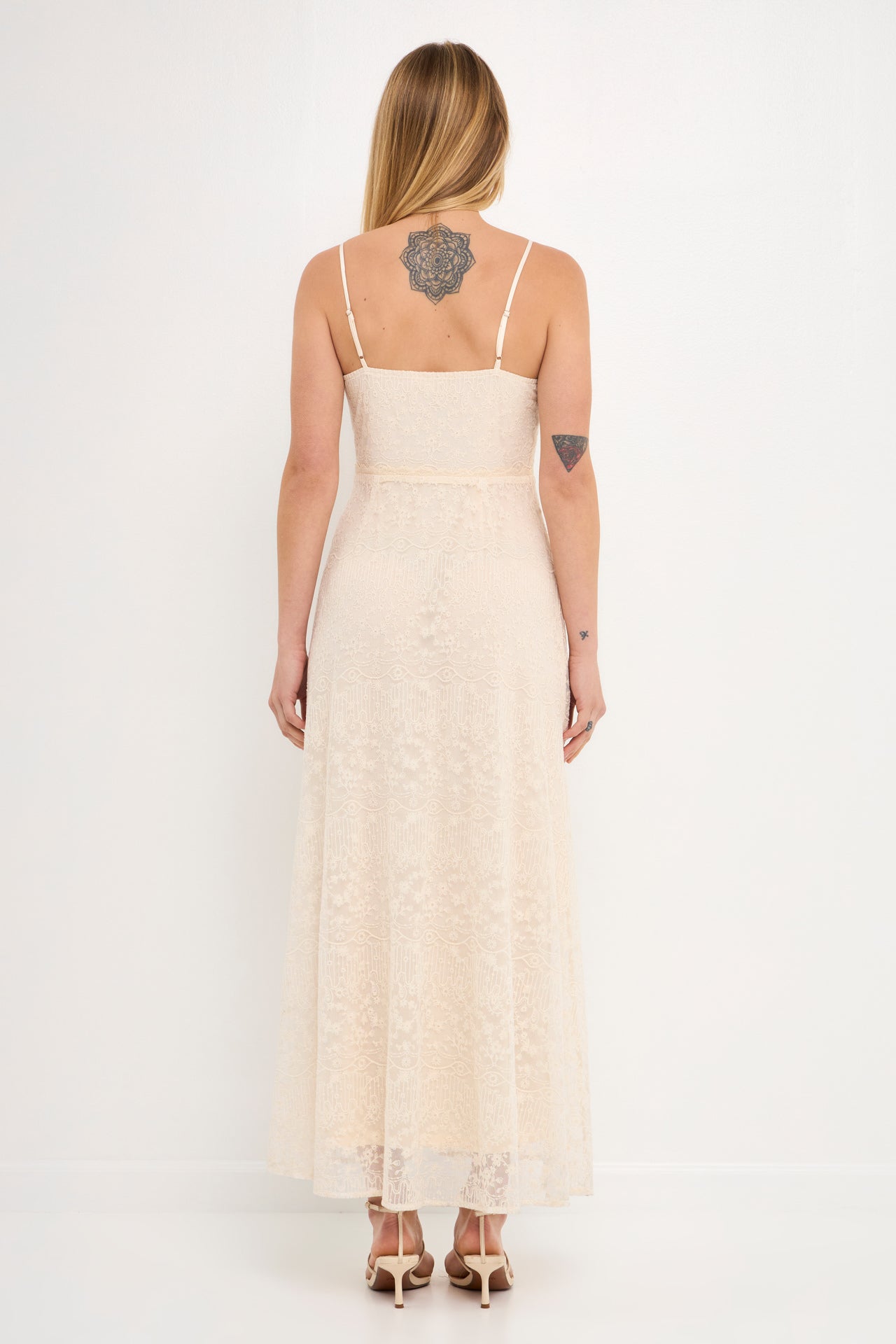 FREE THE ROSES - Embroidered Lace Camisole Dress - DRESSES available at Objectrare