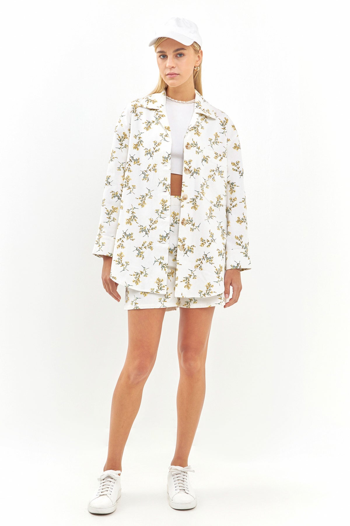 ENGLISH FACTORY - Floral Oversized Shirts Jacket - JACKETS available at Objectrare