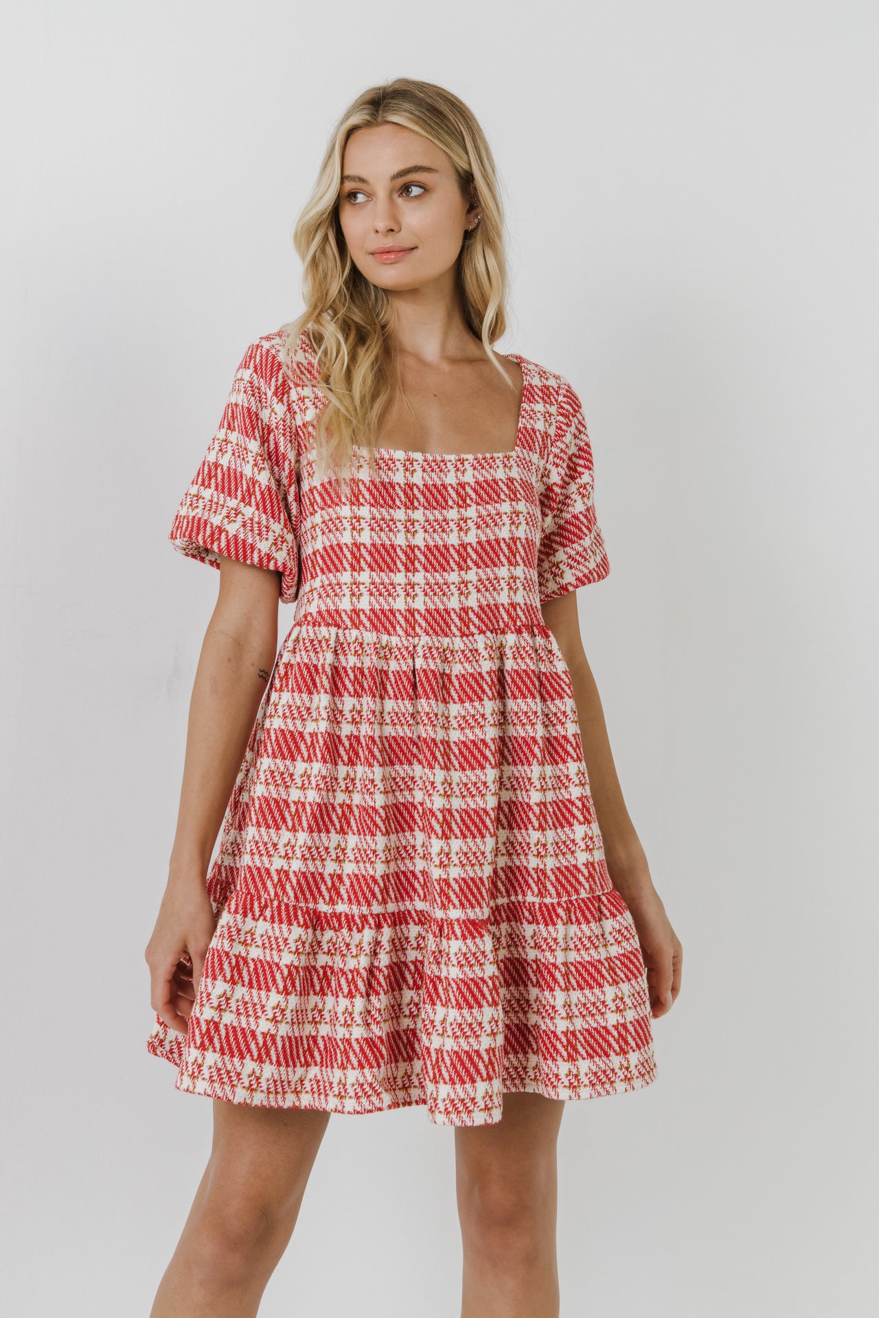 ENGLISH FACTORY - Tweed Mini Dress - DRESSES available at Objectrare