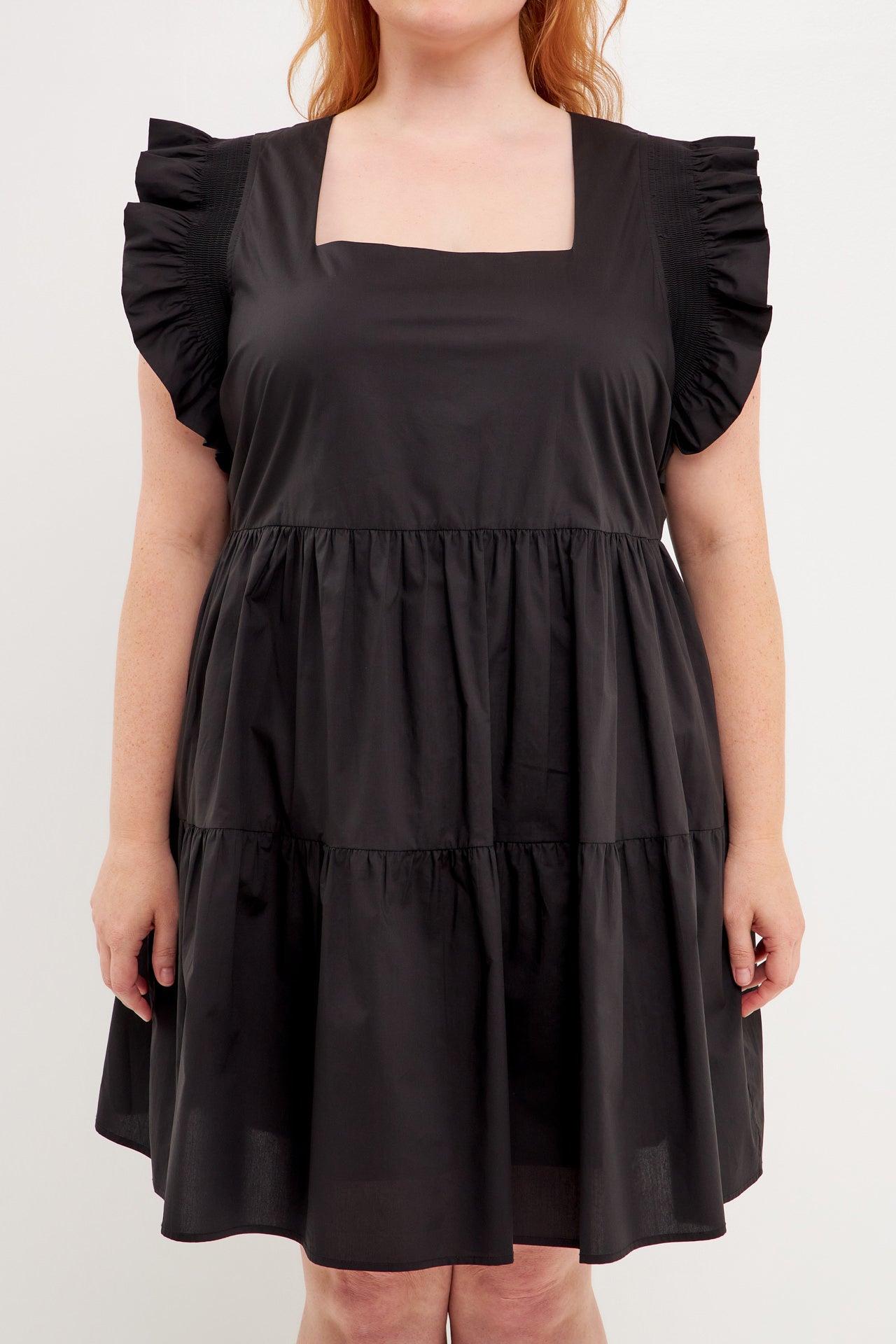 ENGLISH FACTORY - Ruffled Dreess with Smocking Detail - DRESSES available at Objectrare