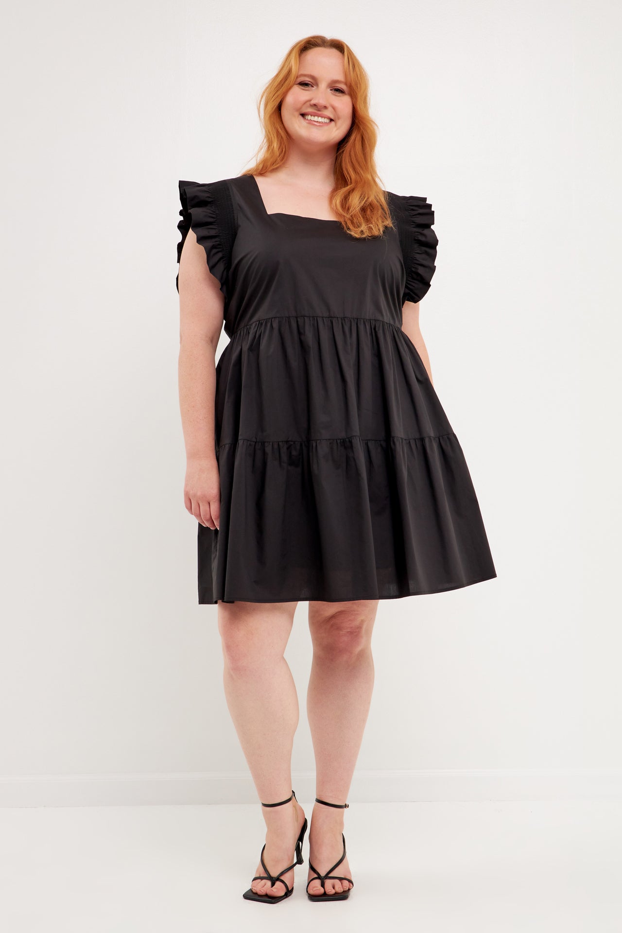 ENGLISH FACTORY - Ruffled Dreess with Smocking Detail - DRESSES available at Objectrare