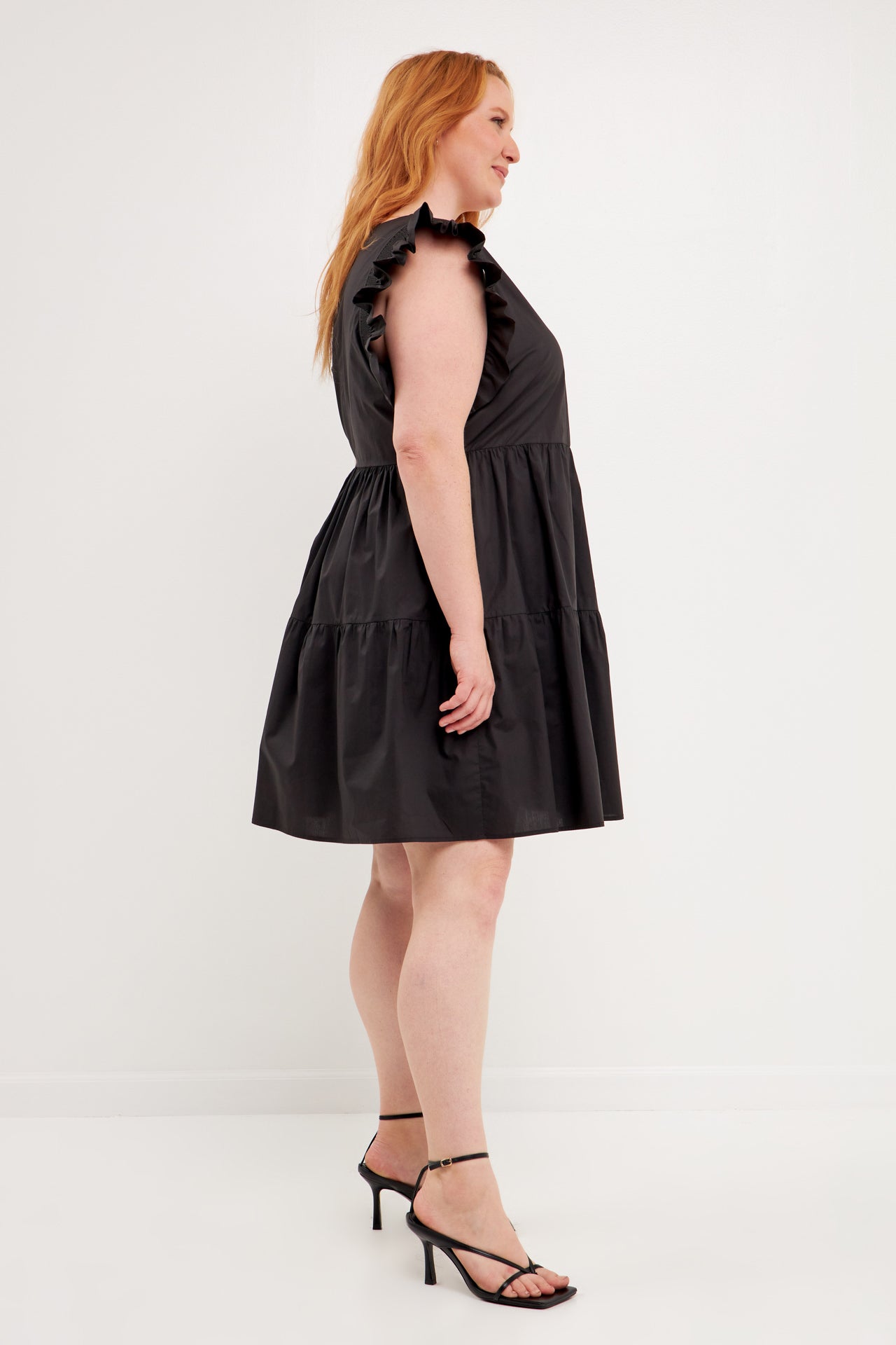 ENGLISH FACTORY - Ruffled Dreess with Smocking Detail - DRESSES available at Objectrare