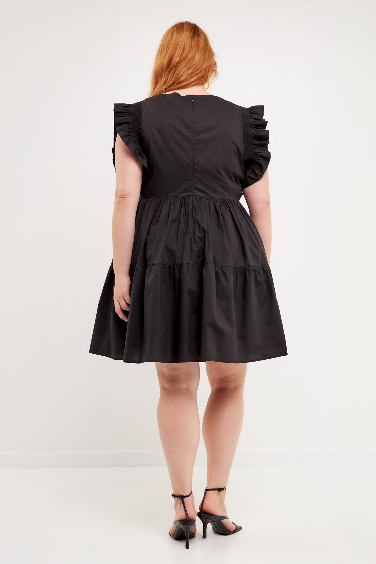 ENGLISH FACTORY - Ruffled Dreess with Smocking Detail - DRESSES available at Objectrare