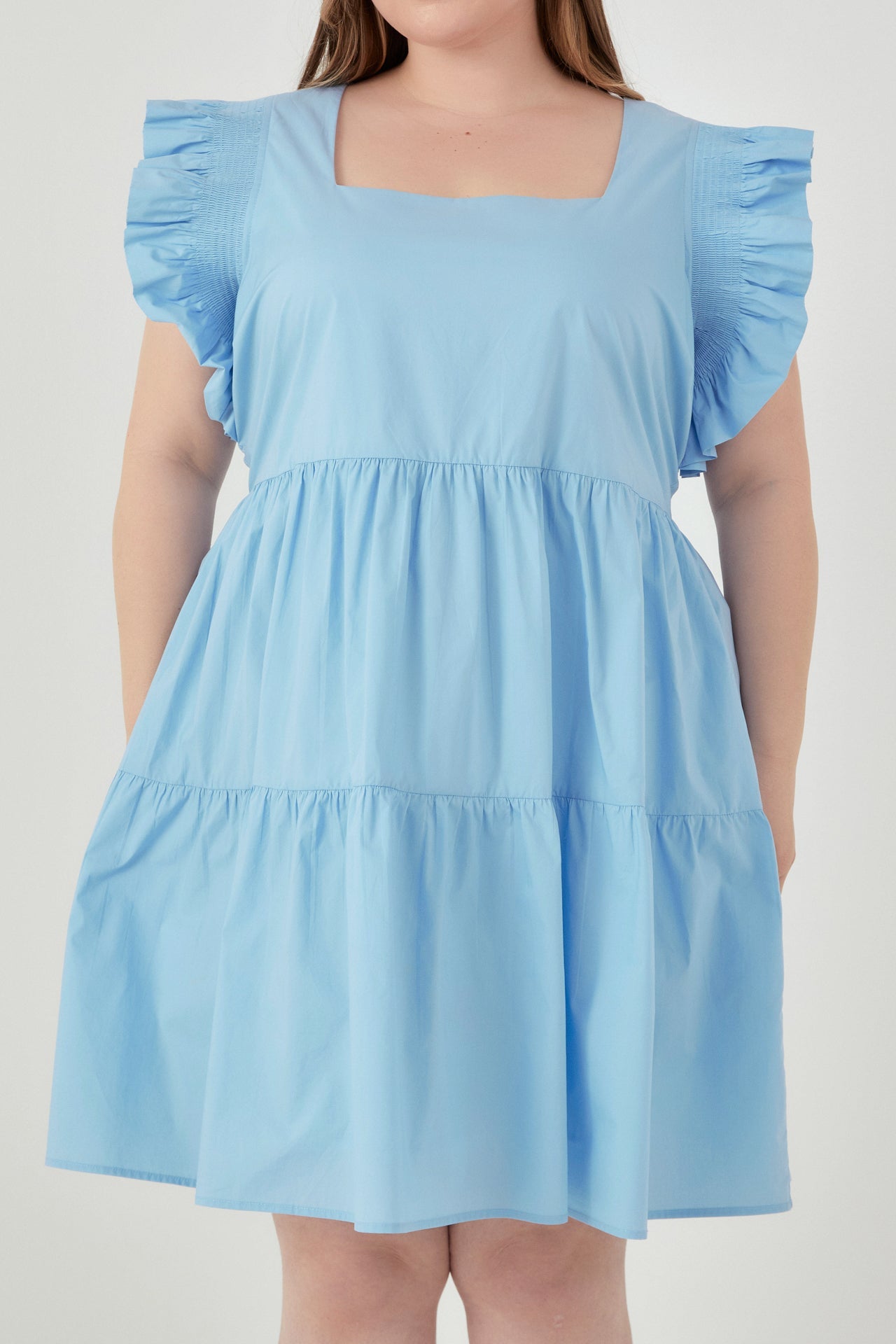 ENGLISH FACTORY - Ruffled Dreess with Smocking Detail - DRESSES available at Objectrare