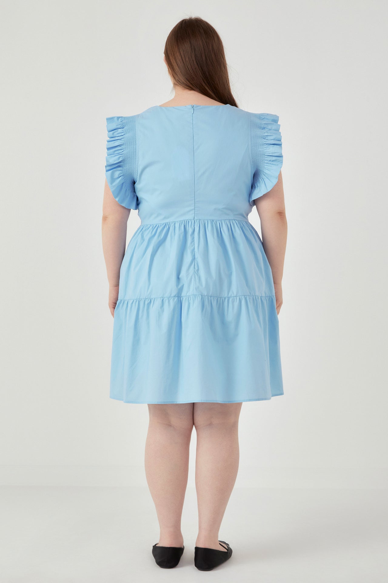 ENGLISH FACTORY - Ruffled Dreess with Smocking Detail - DRESSES available at Objectrare
